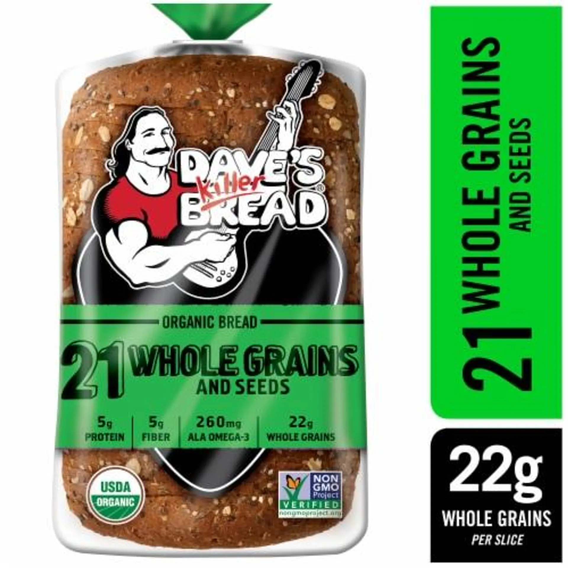 Dave's Killer Bread 21 Whole Grains and Seeds Whole Grain Organic Bread