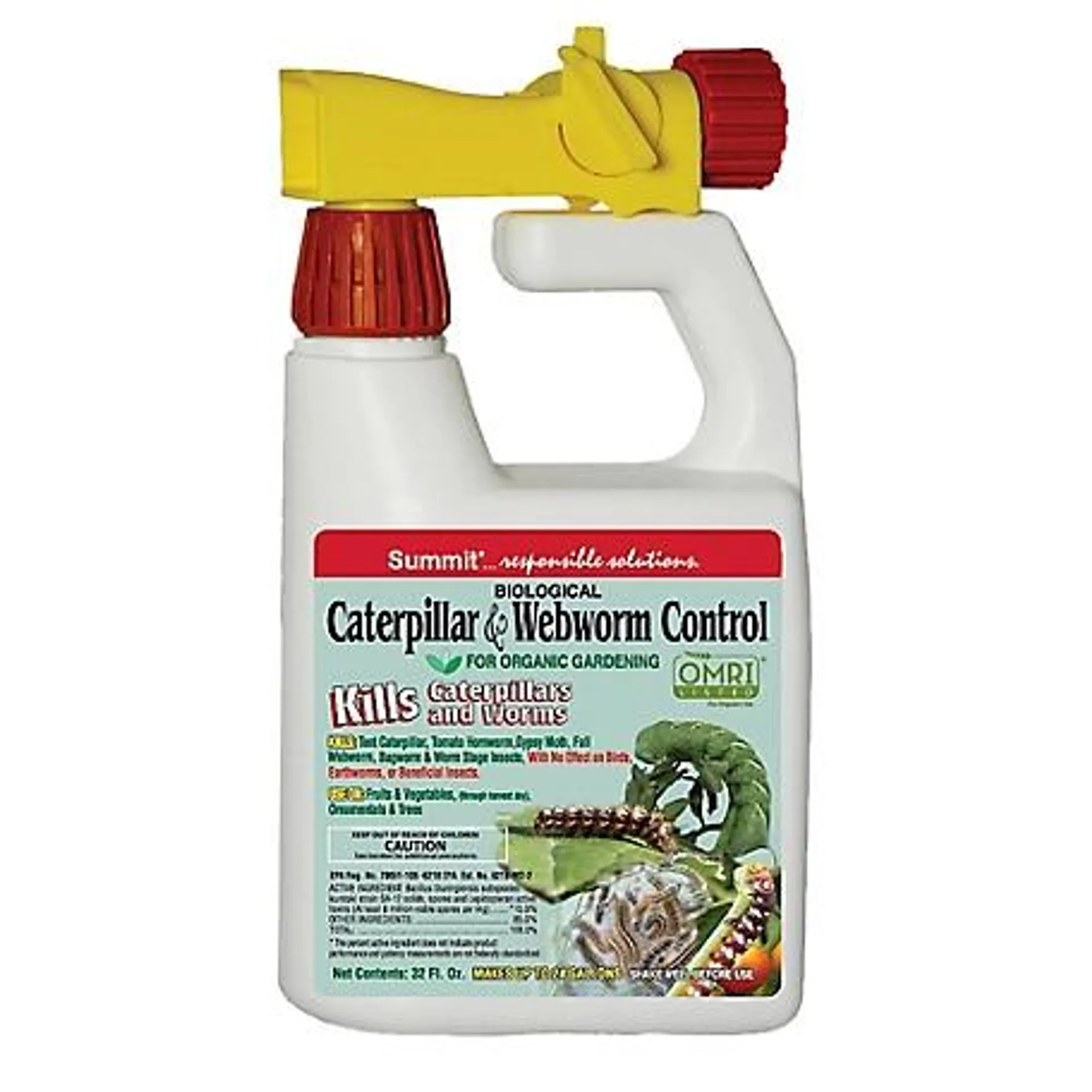 Summit Biological Caterpillar & Webworm Control-Qt-Hose End Spray