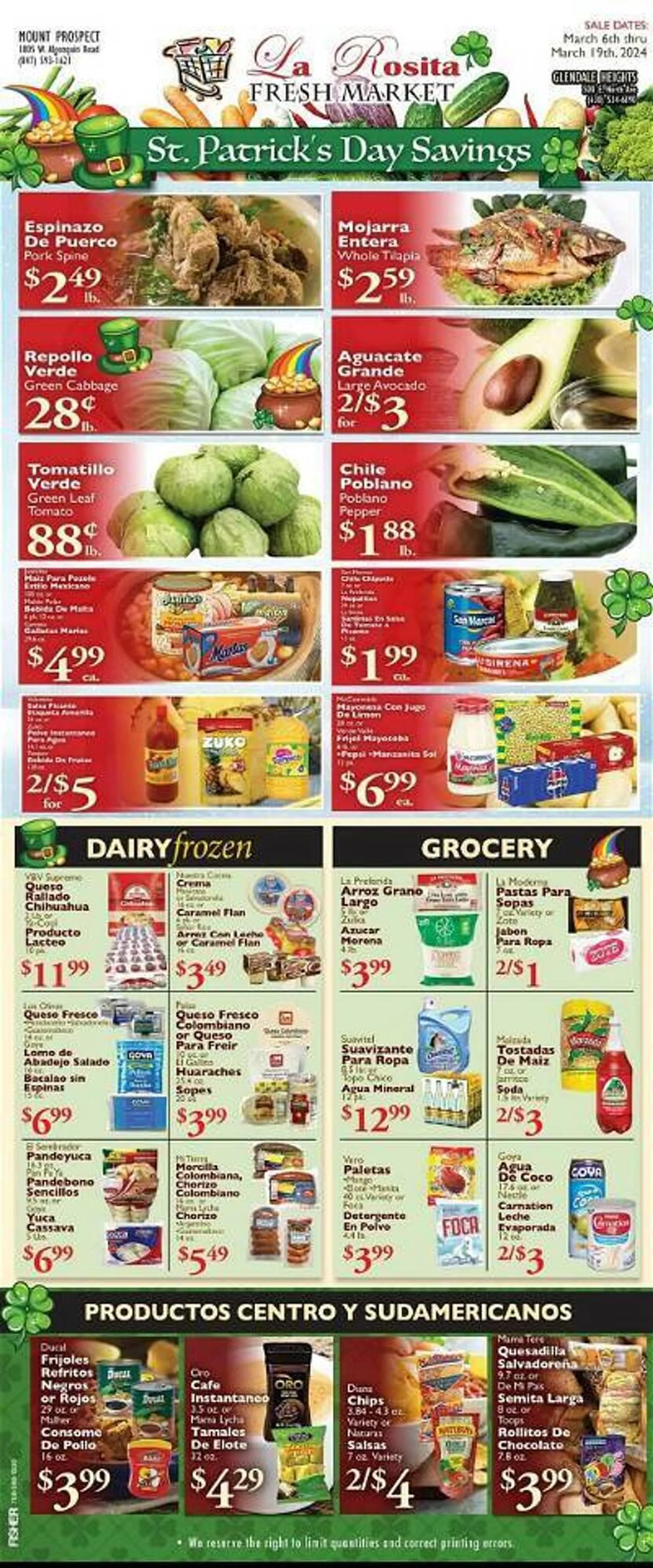 Weekly ad La Rosita Fresh Market Weekly Ad from March 6 to March 12 2024 - Page 