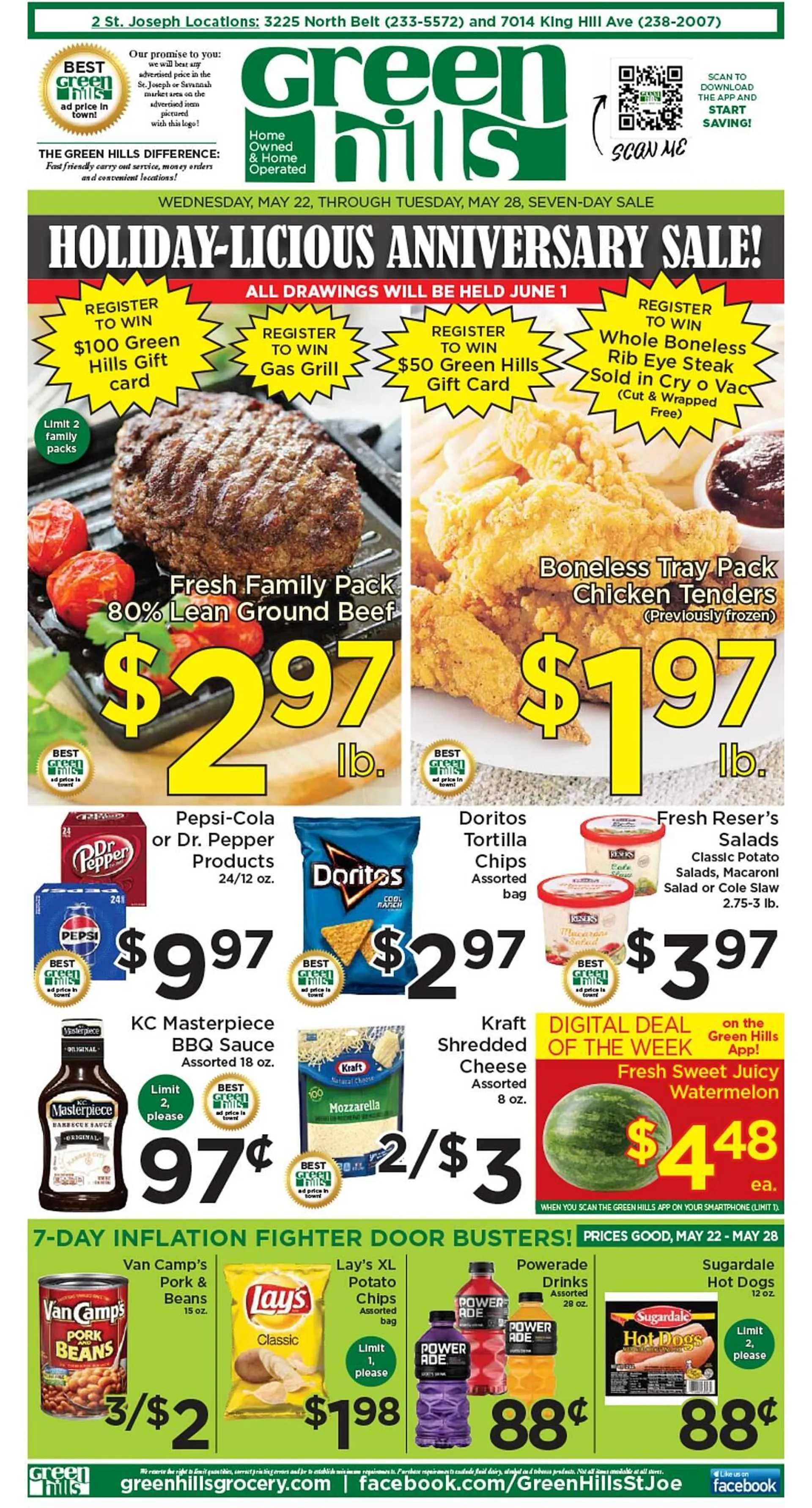 Green Hills Grocery ad - 1