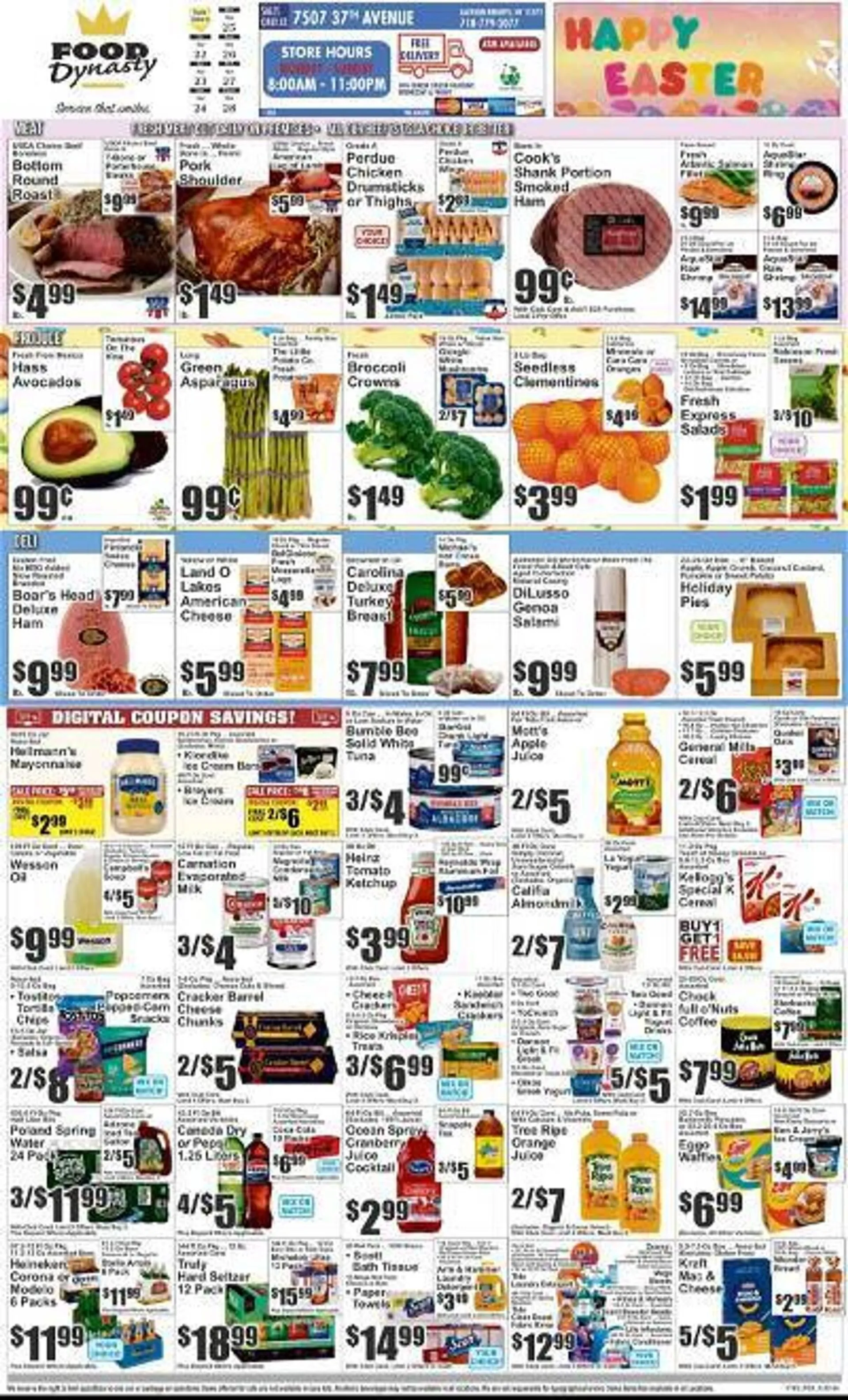 Weekly ad Almonte's Food Dynasty Marketplace Weekly Ad from March 22 to March 28 2024 - Page 