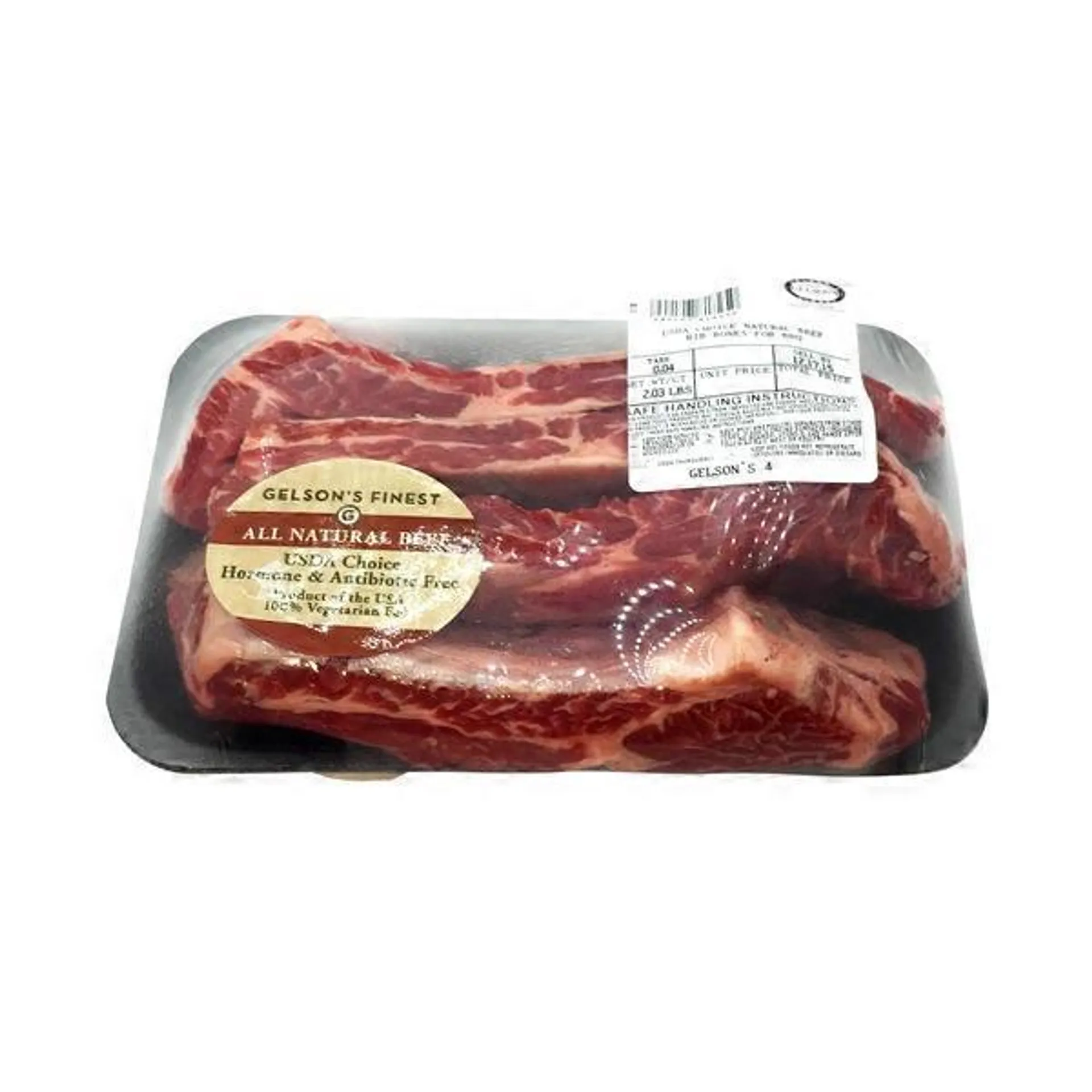 Butcher Block Meat Bone in Barbeque Beef Rib