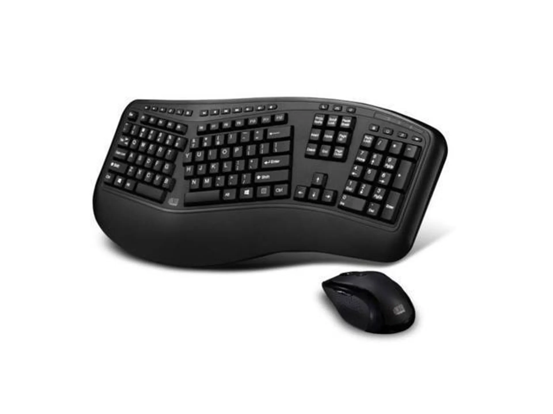 Adesso WKB-1500GB Tru-Form Media 1500 - Wireless Ergonomic Keyboard and Laser Mouse