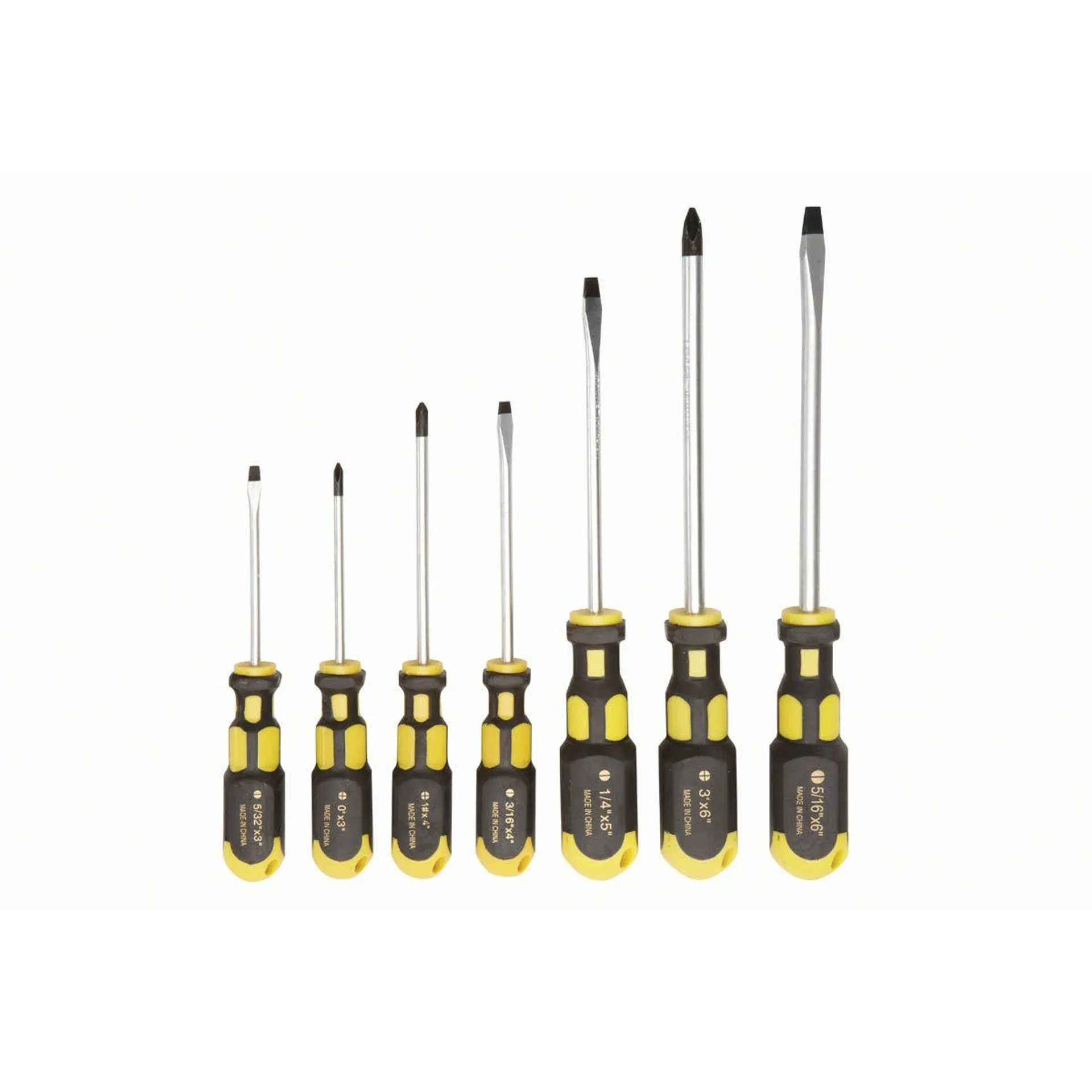 Double Grip Screwdriver Set, 7 Piece