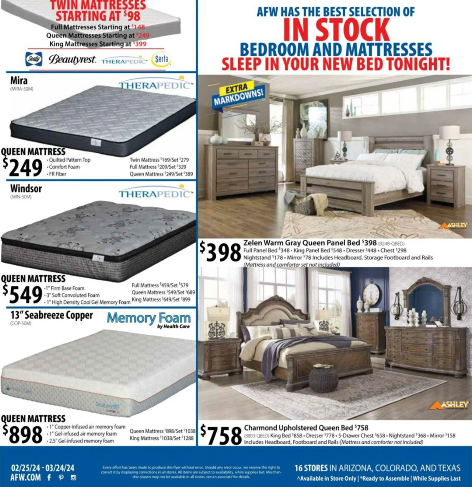 Weekly ad American Furniture Warehouse Current weekly ad from February 25 to March 24 2024 - Page 4