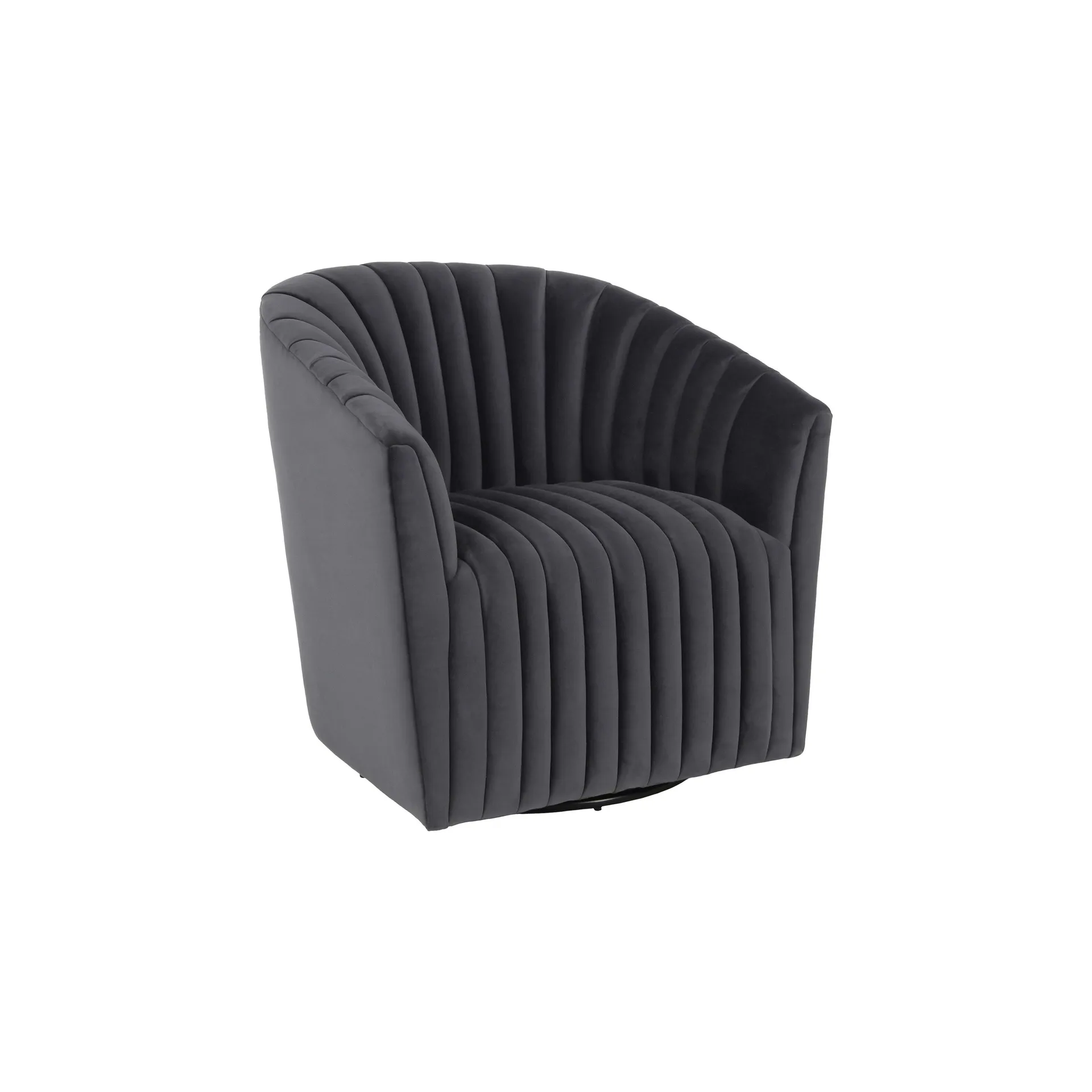 Seraphina Gray Swivel Accent Chair