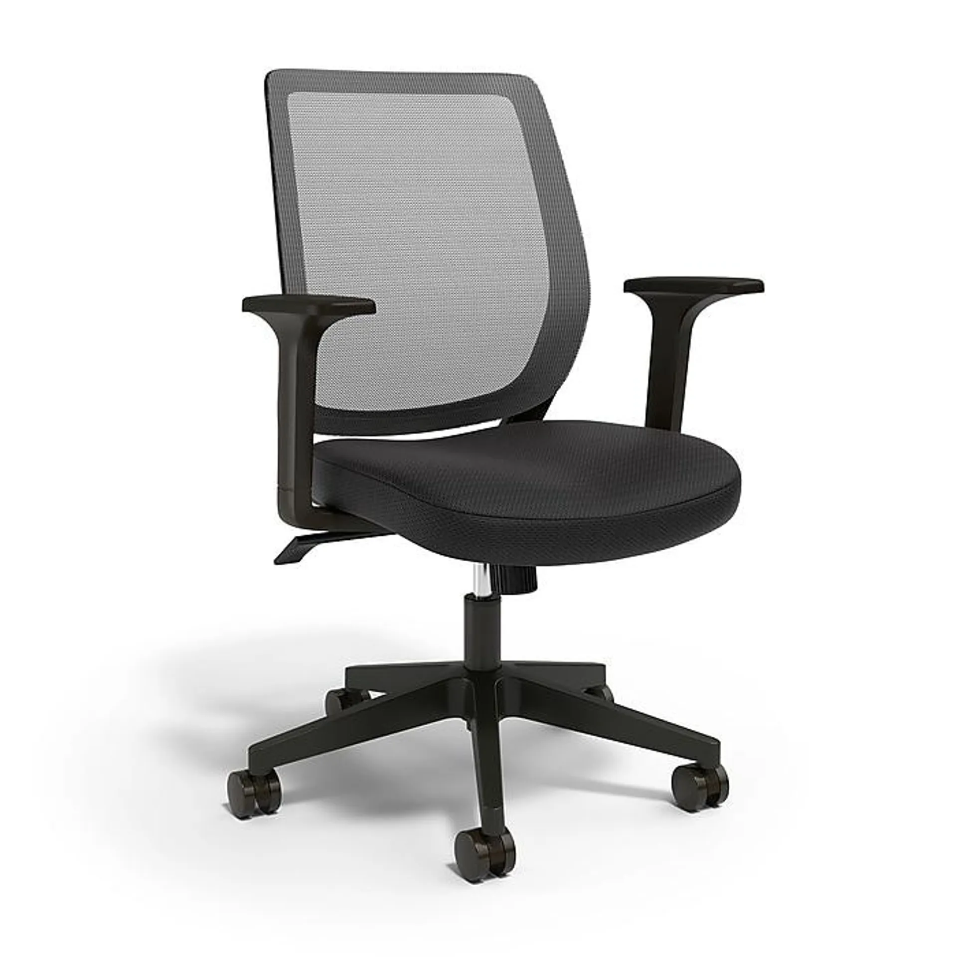 Staples Essentials Ergonomic Fabric Swivel Task Chair,