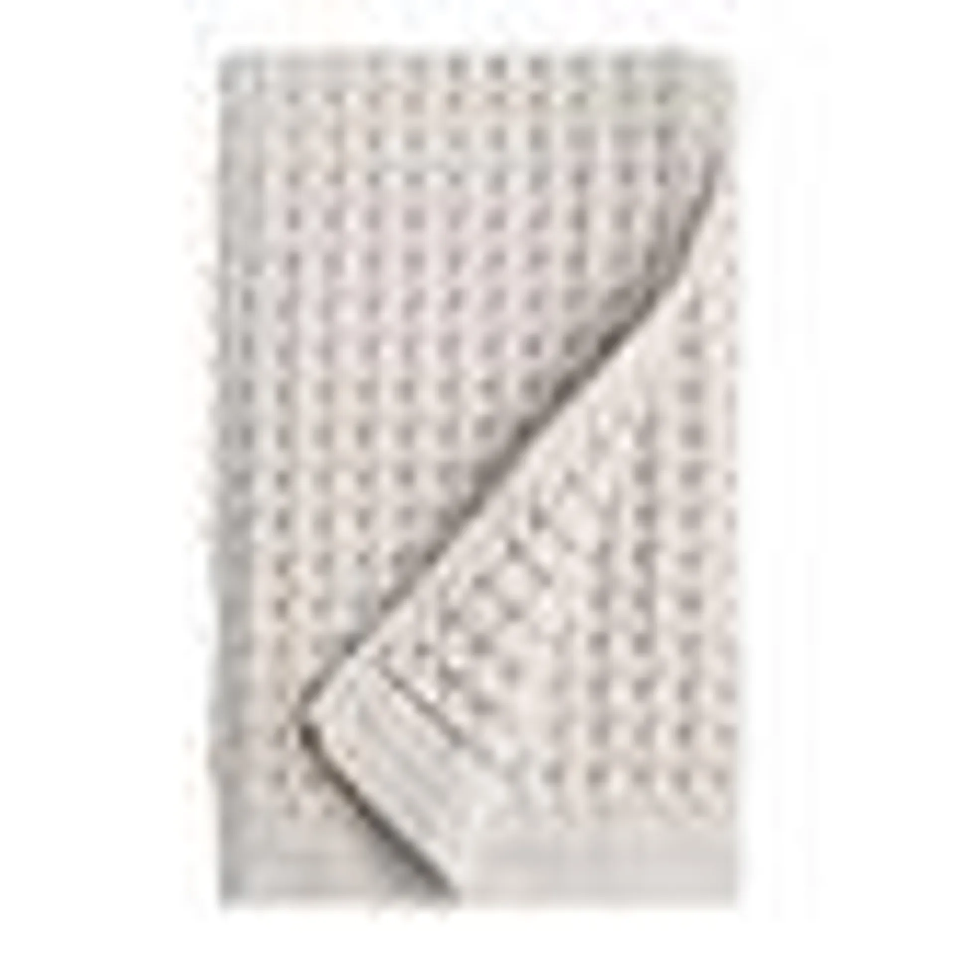 Light Gray Waffle Weave Cotton Hand Towel