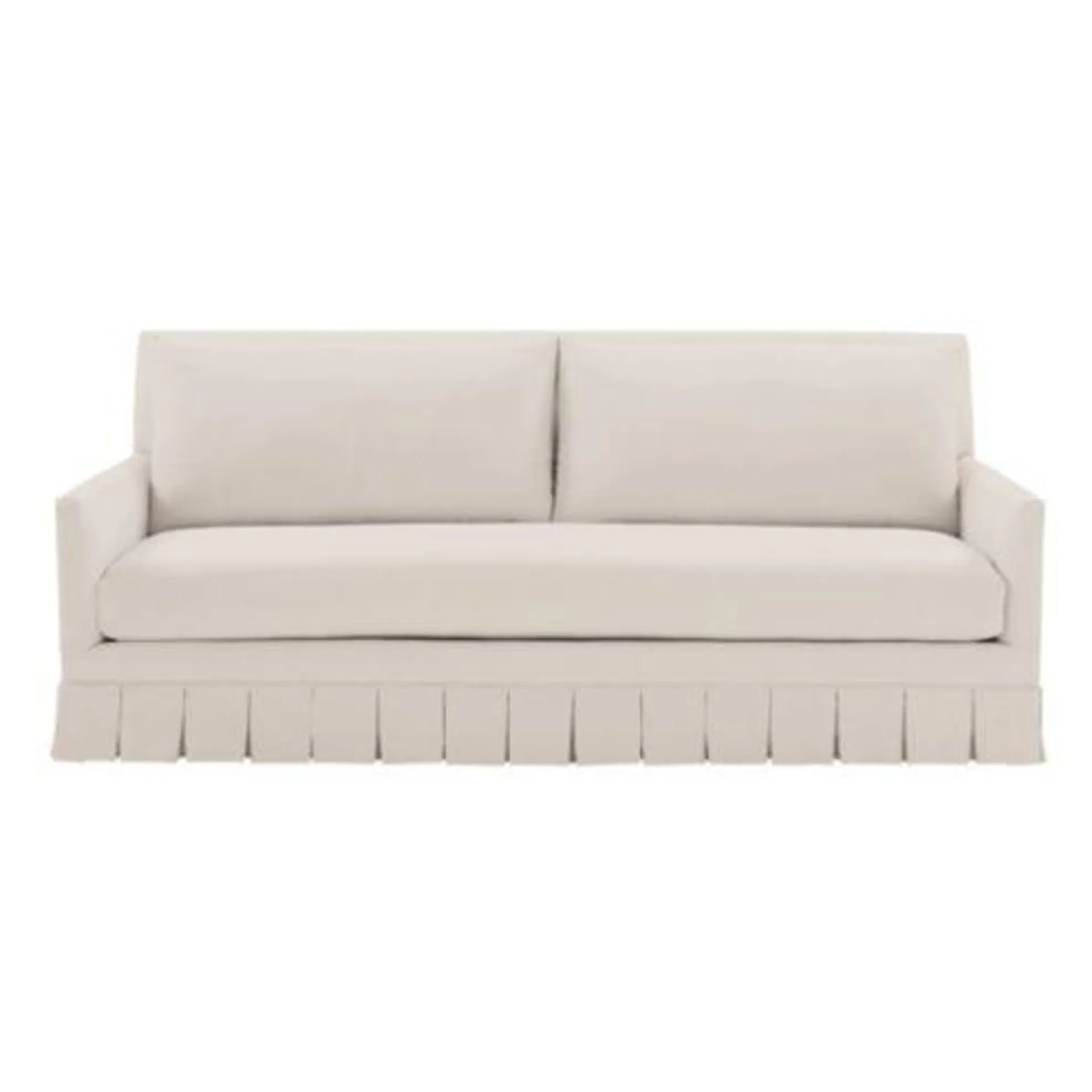 Suzanne Kasler Mathes Sofa with Box Pleat Skirt