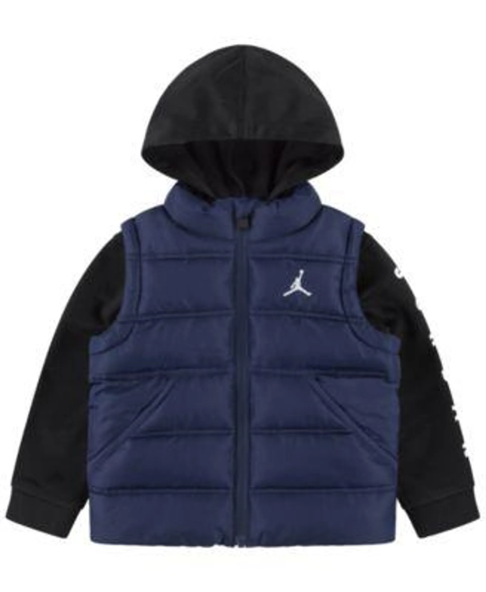 Little Boys Layered-Look Hooded Jacket