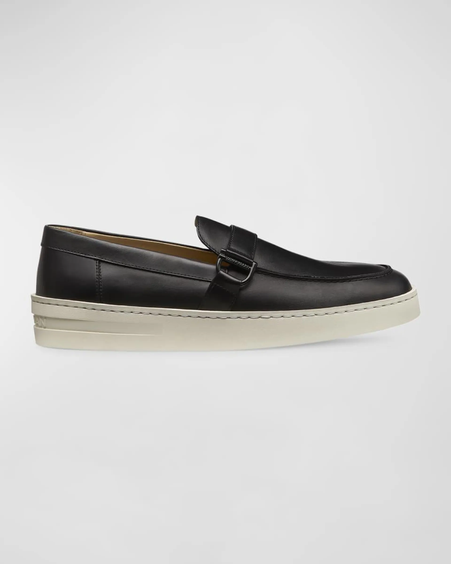 Men's Hamptons Leather Buckle Loafers