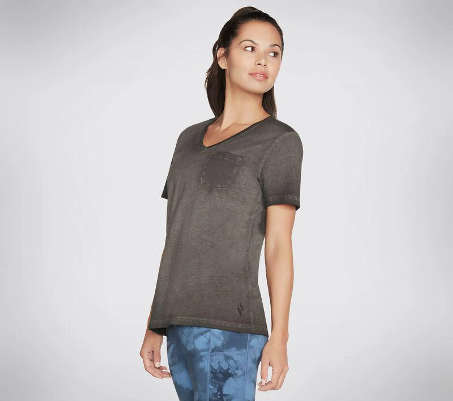 Diamond Wash Hatha V-Neck Pocket Tee