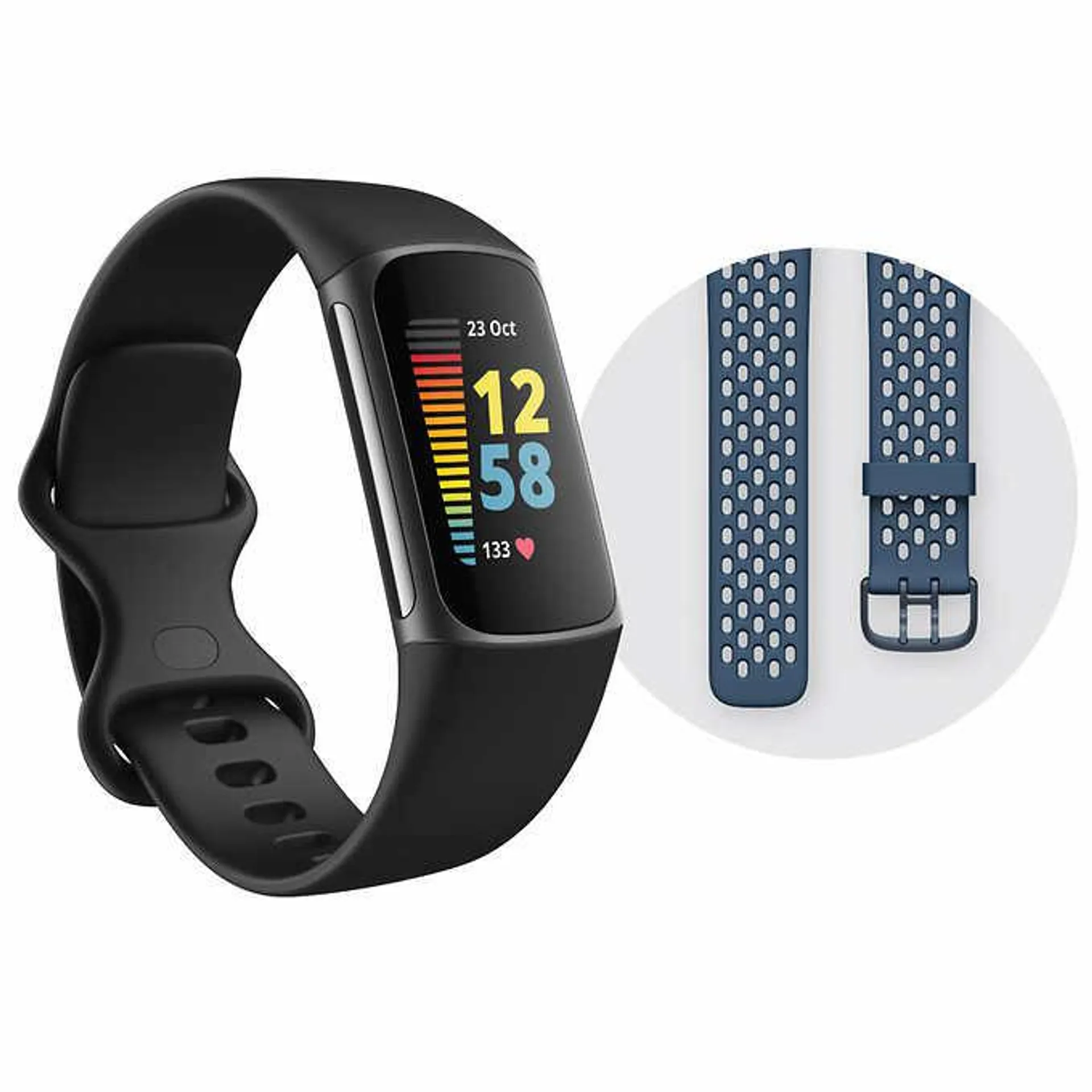 Fitbit Charge 5 Fitness and Health Tracker - Additional Band Included