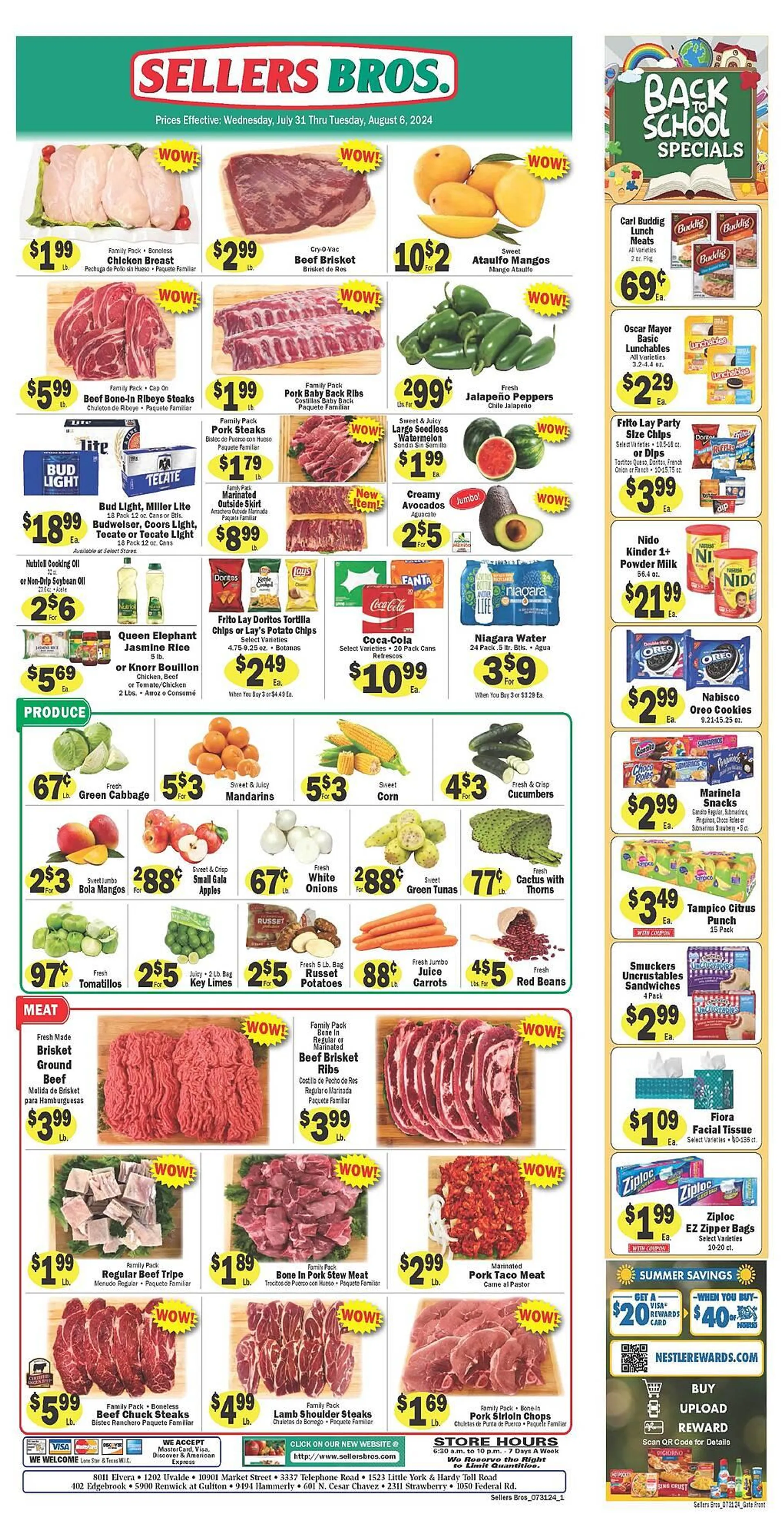 Sellers Bros Weekly Ad - 1