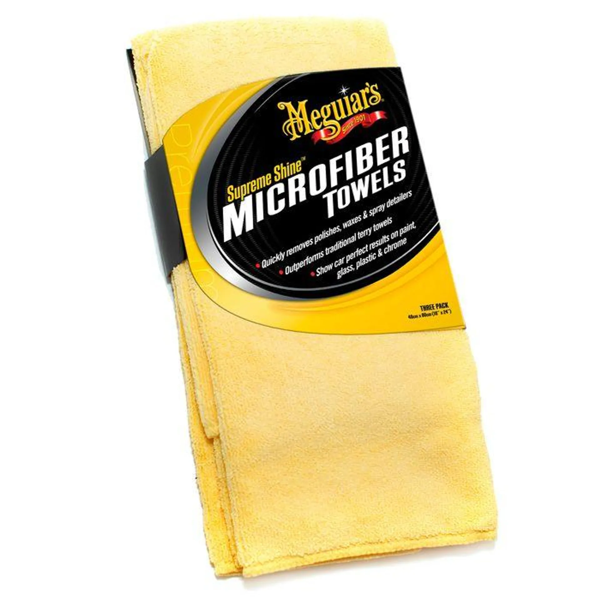 Meguiar's Supreme Shine Microfiber Towel 3 Piece