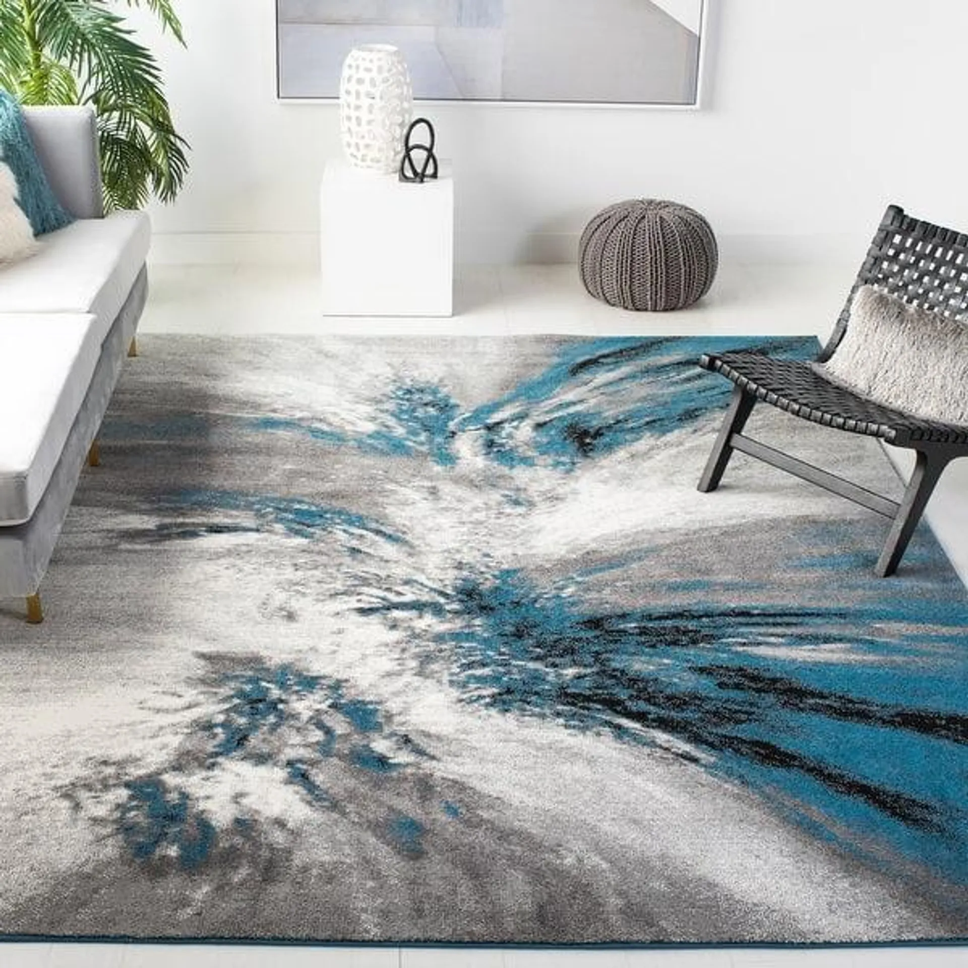 SAFAVIEH Glacier Latrina Modern Abstract Rug