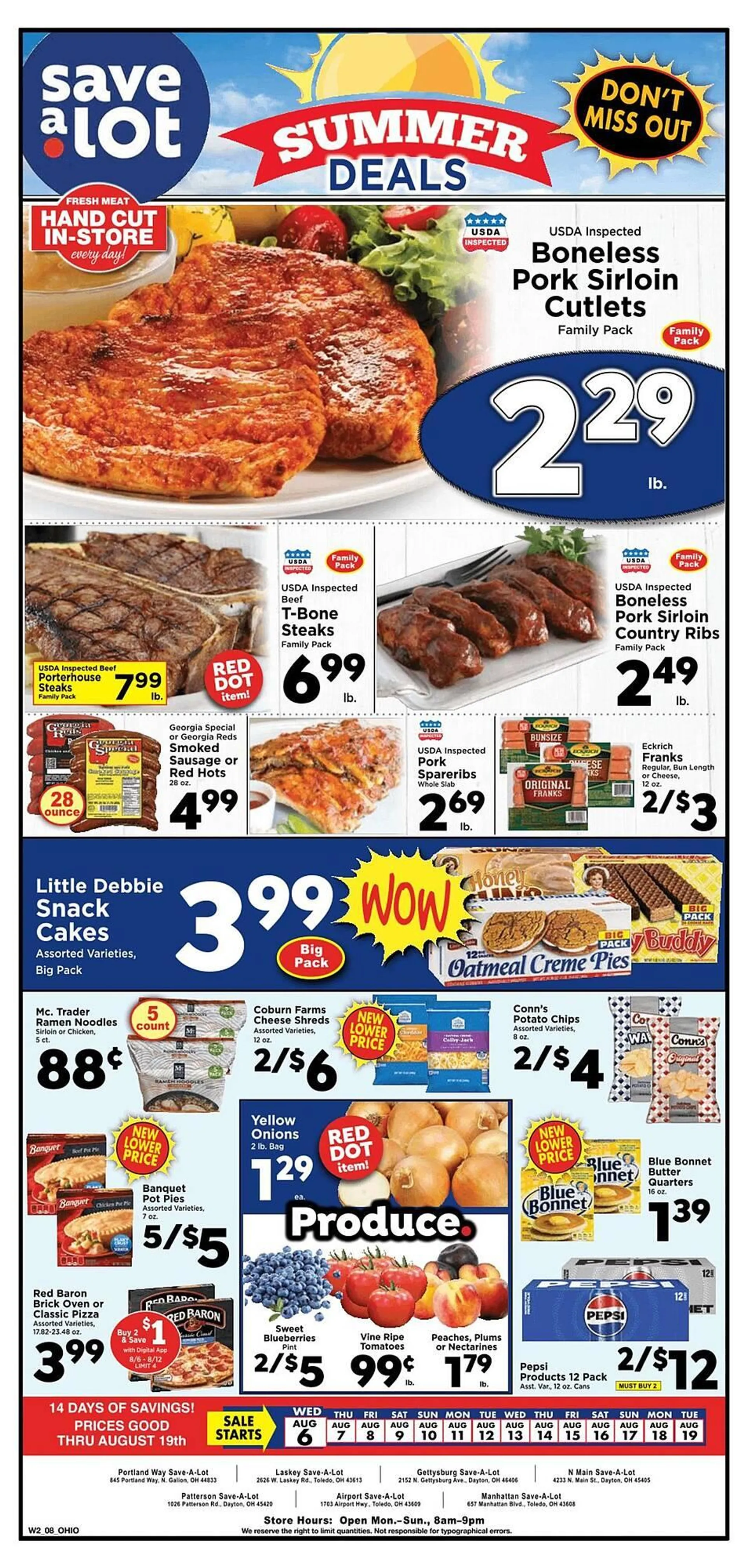 Weekly ad Save a Lot Weekly Ad from August 6 to August 19 2025 - Page 1