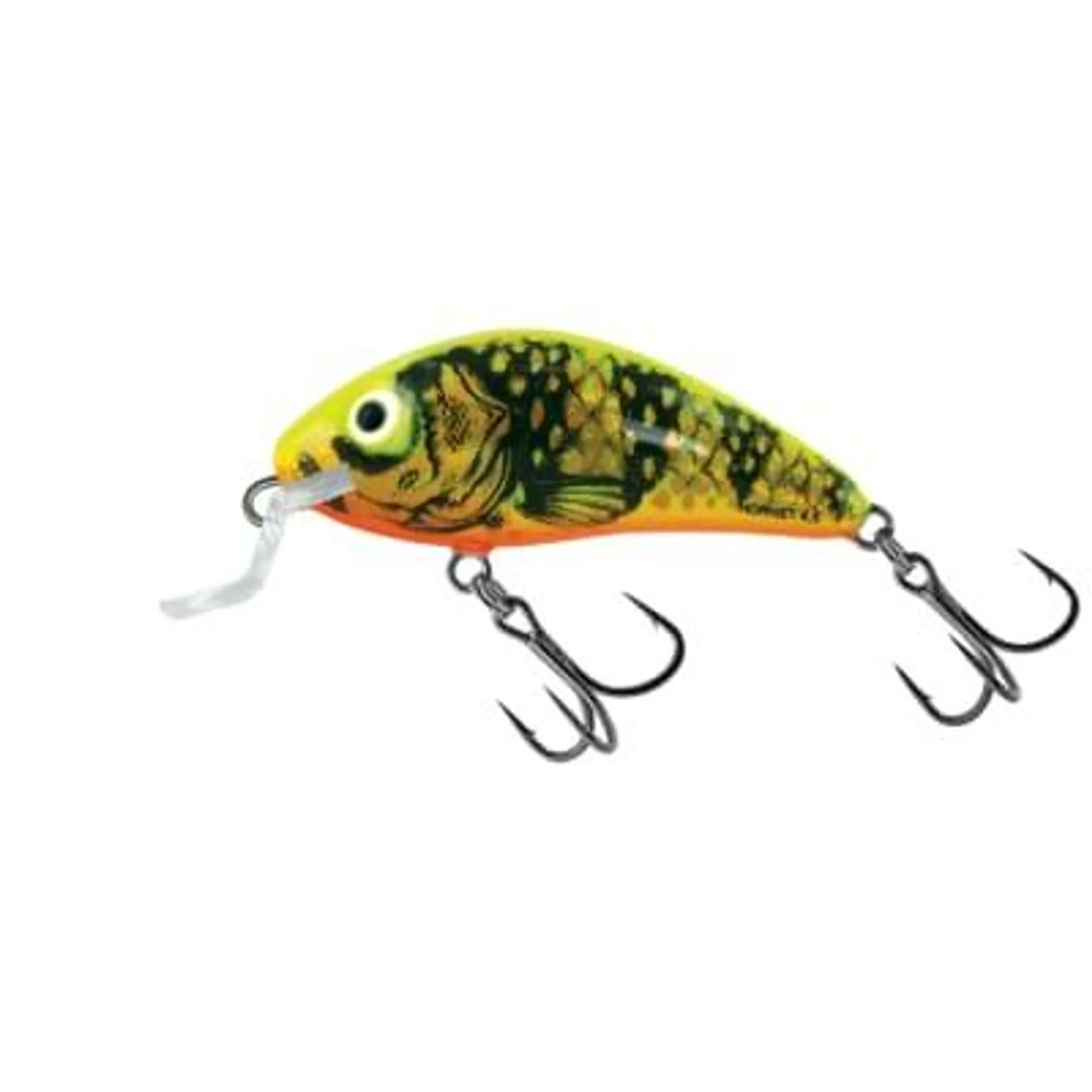 Salmo Gold Fluorescent Perch Rattling Hornet Shallow Runner Crankbait