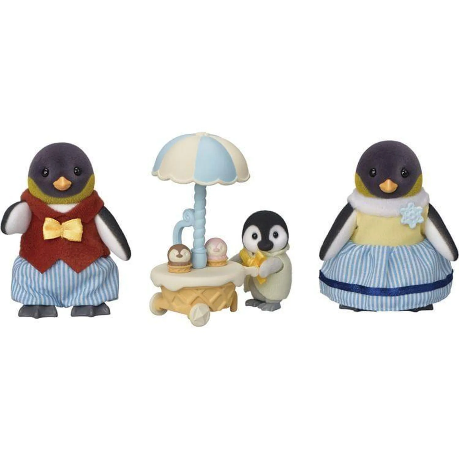 Calico Critters Penguin Family, Set of 3 Collectible Doll Figures