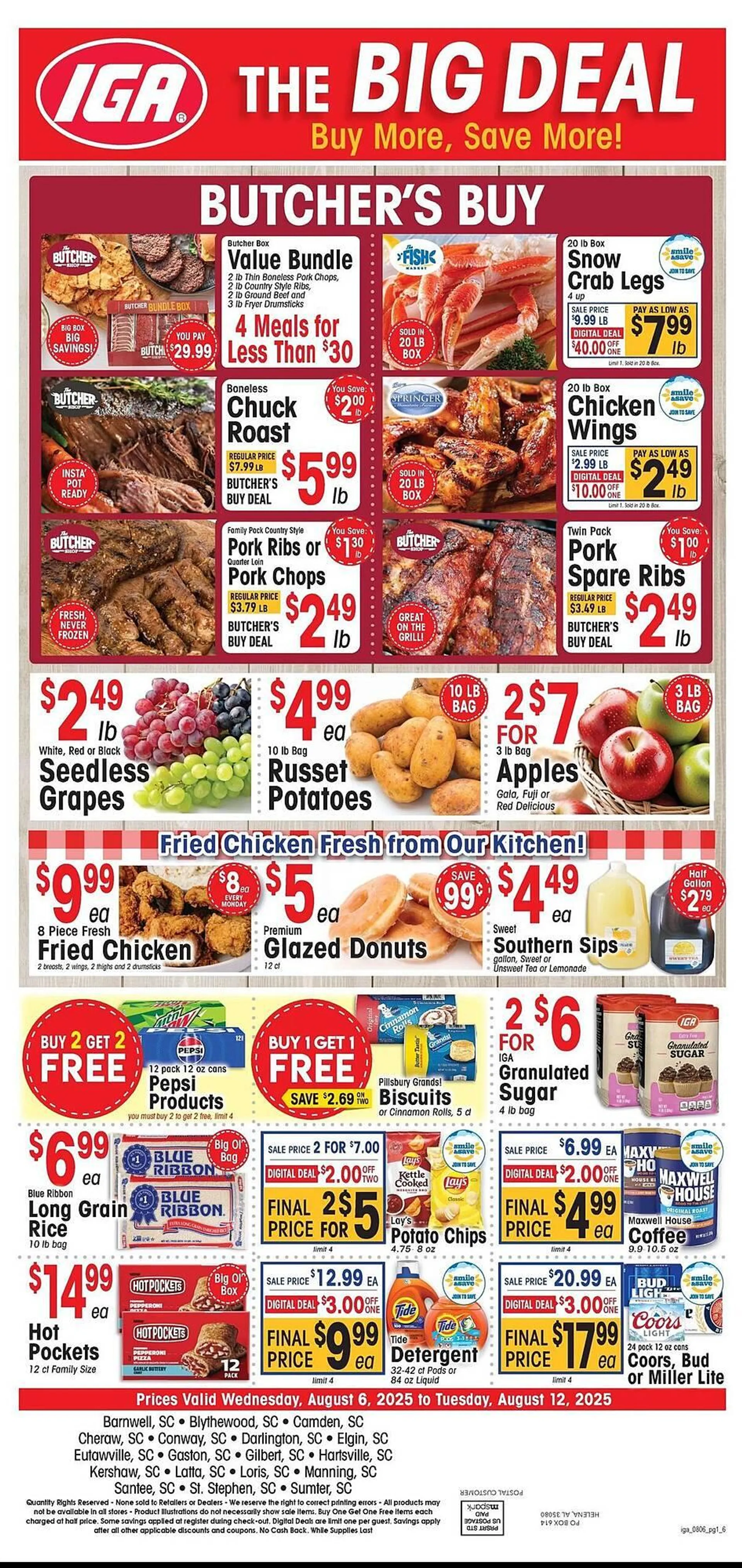 Weekly ad IGA Weekly Ad from August 6 to August 12 2025 - Page 1