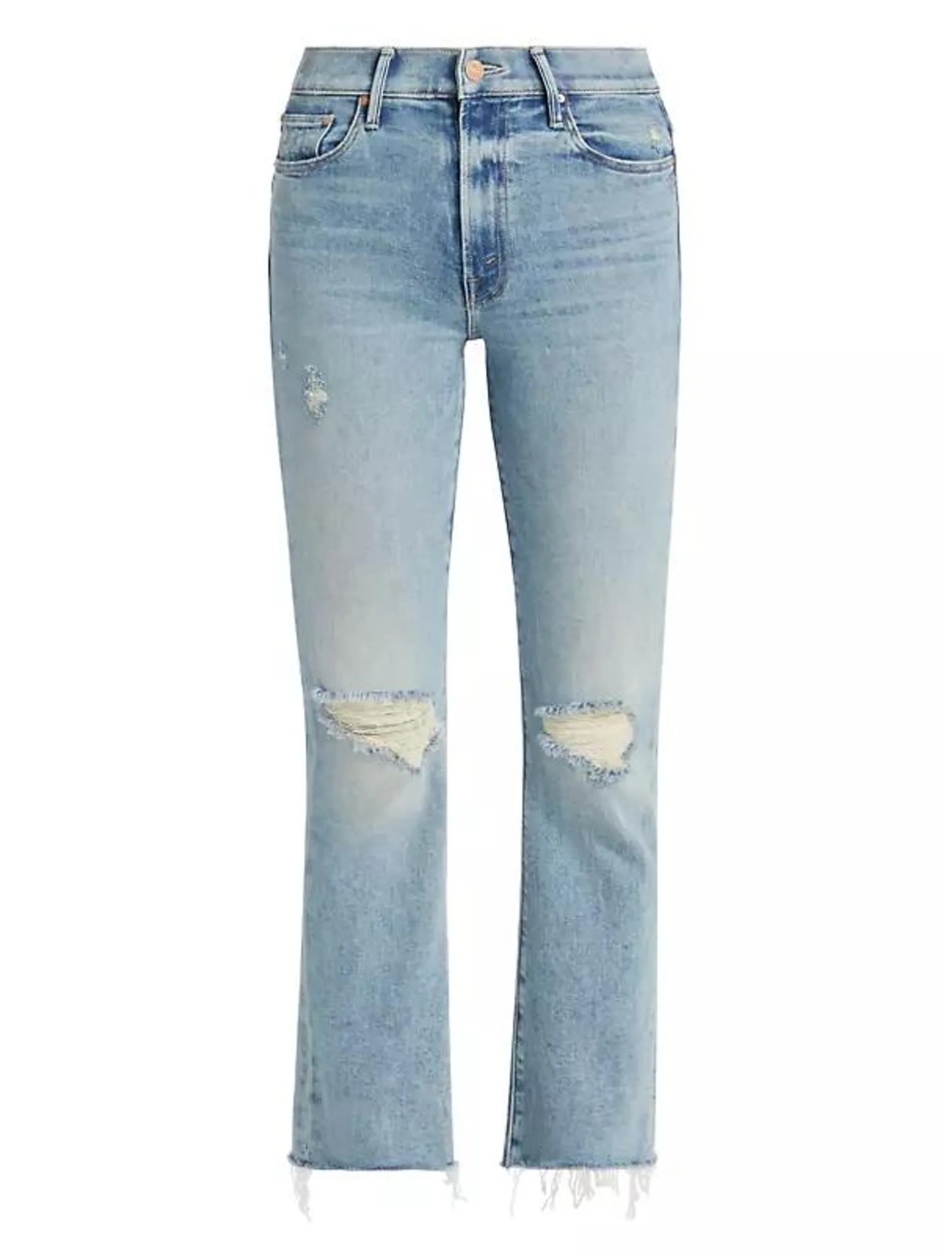 The Insider Flood Fray Distressed Denim Jeans