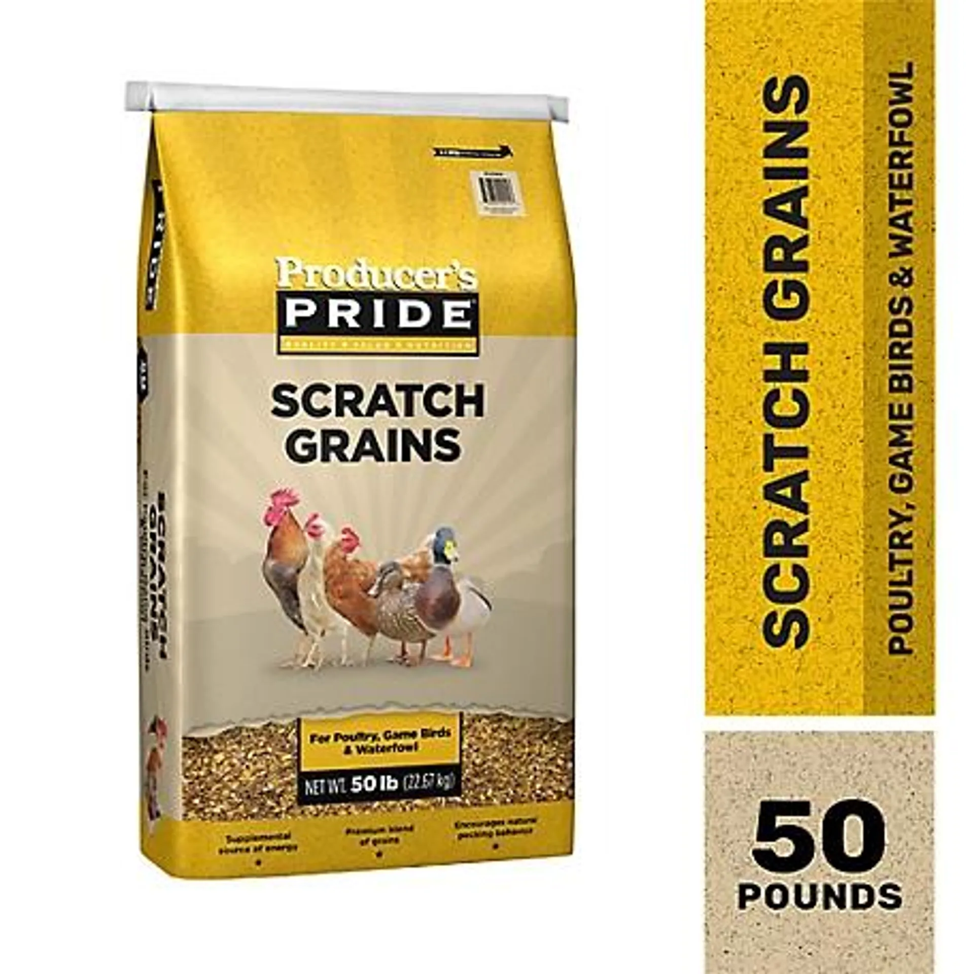 Producer's Pride Scratch Grains Poultry Feed, 50 lb.