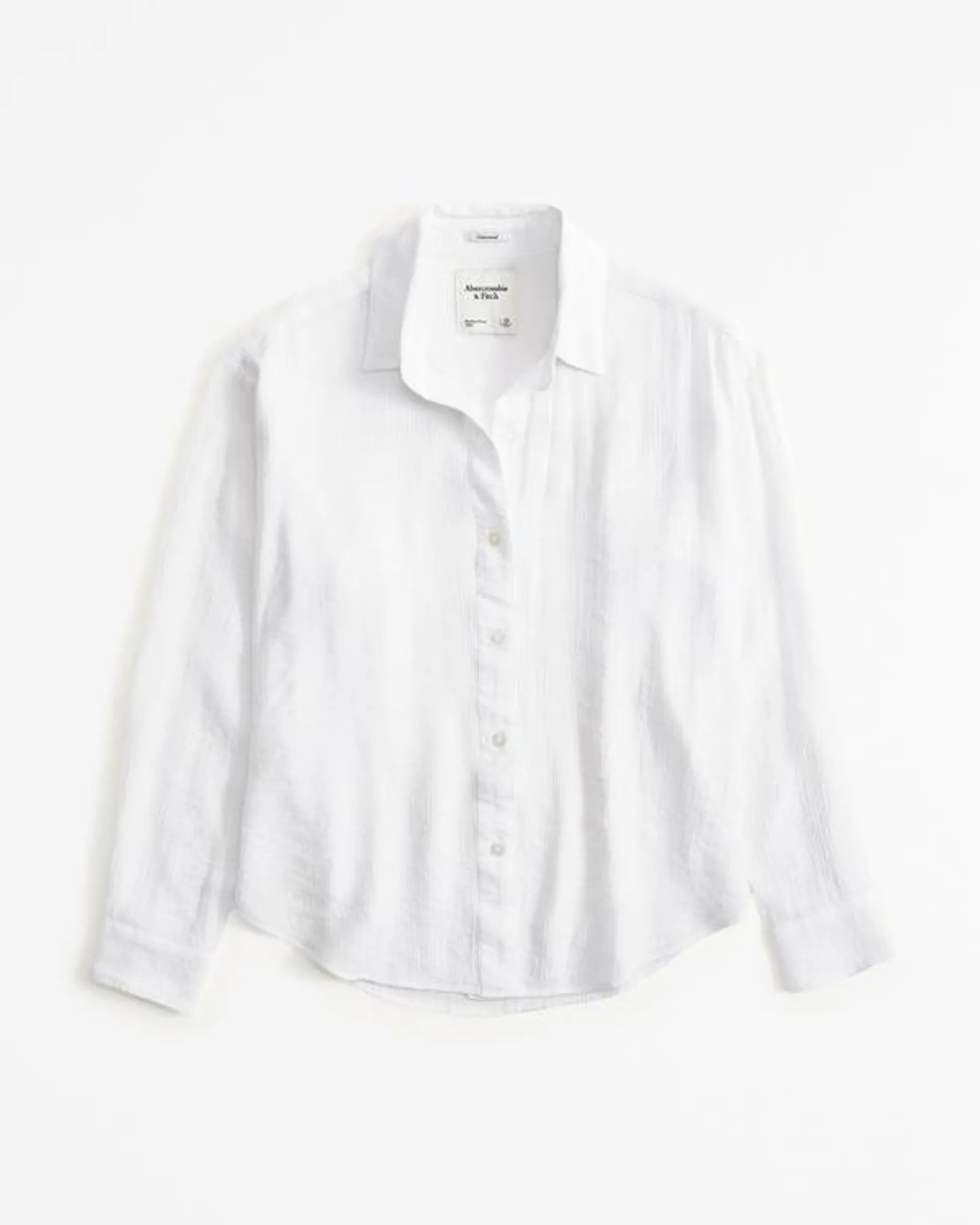 Oversized Crinkle Textured Shirt