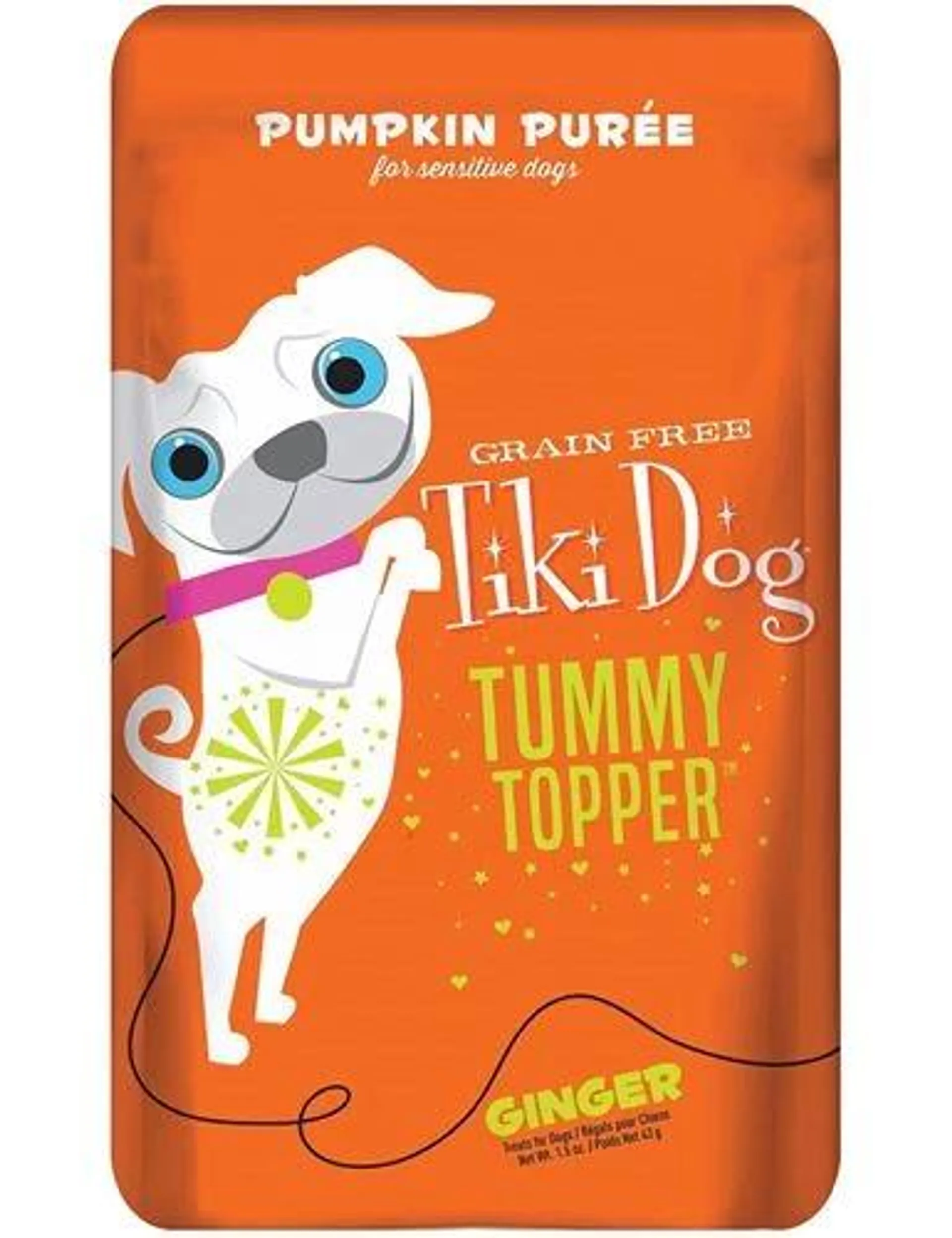 Tiki Tummy Topper Pumpkin and Ginger Wet Dog Food, 1.5 Ounces