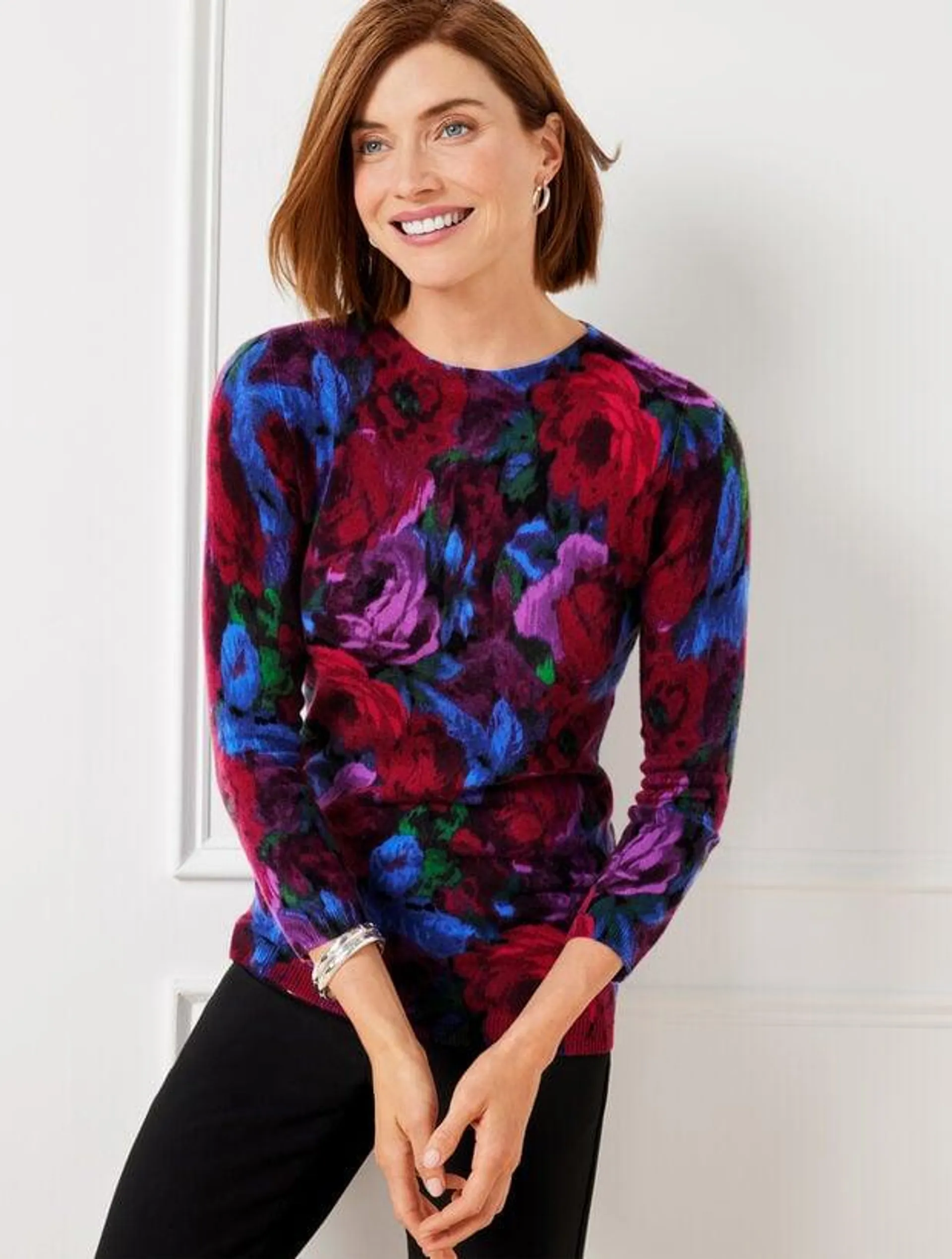 Audrey Cashmere Sweater - Wrapped Floral