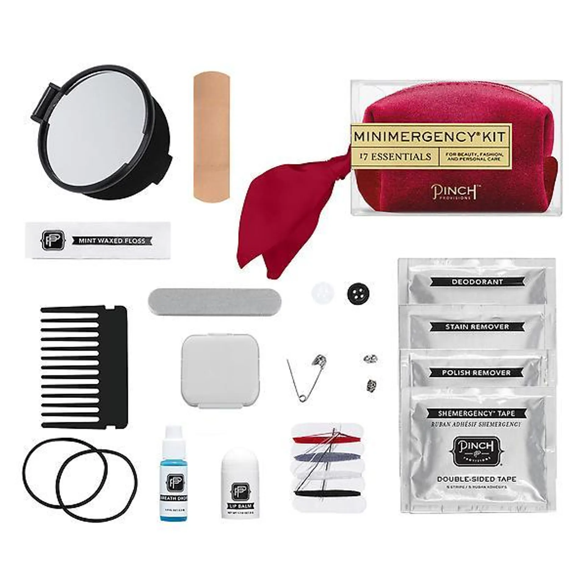 Pinch Provisions Velvet Minimergency Kit Red