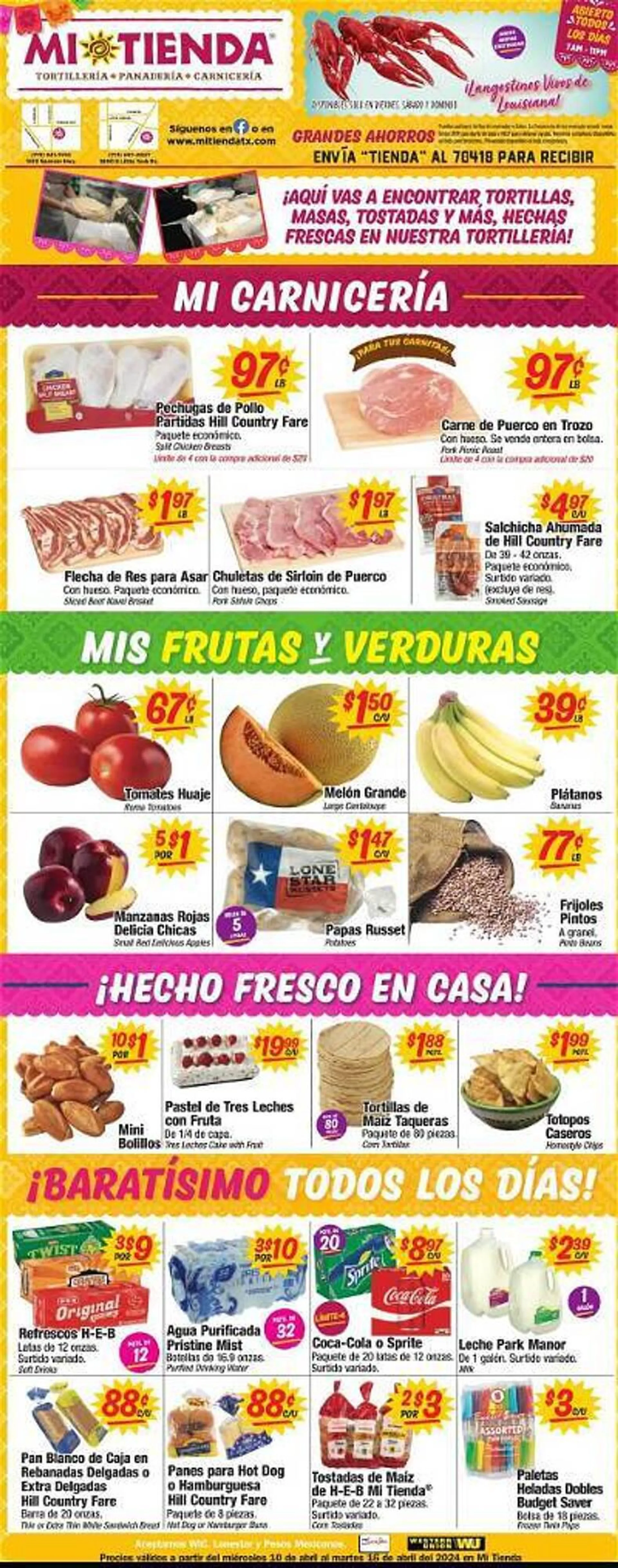 Weekly ad Mi Tienda Weekly Ad from April 10 to April 16 2024 - Page 1