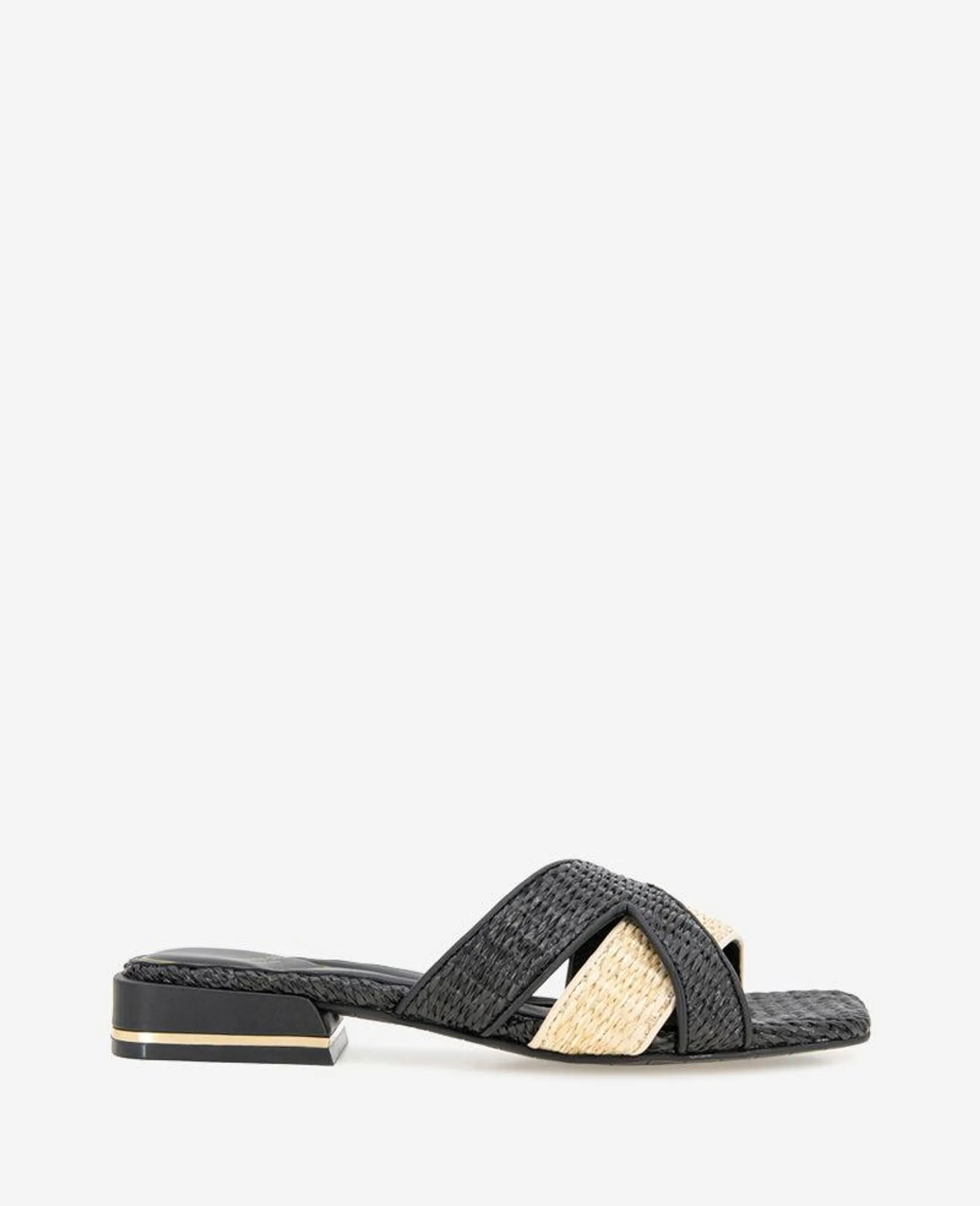 Issa Raffia Two Tone Sandal
