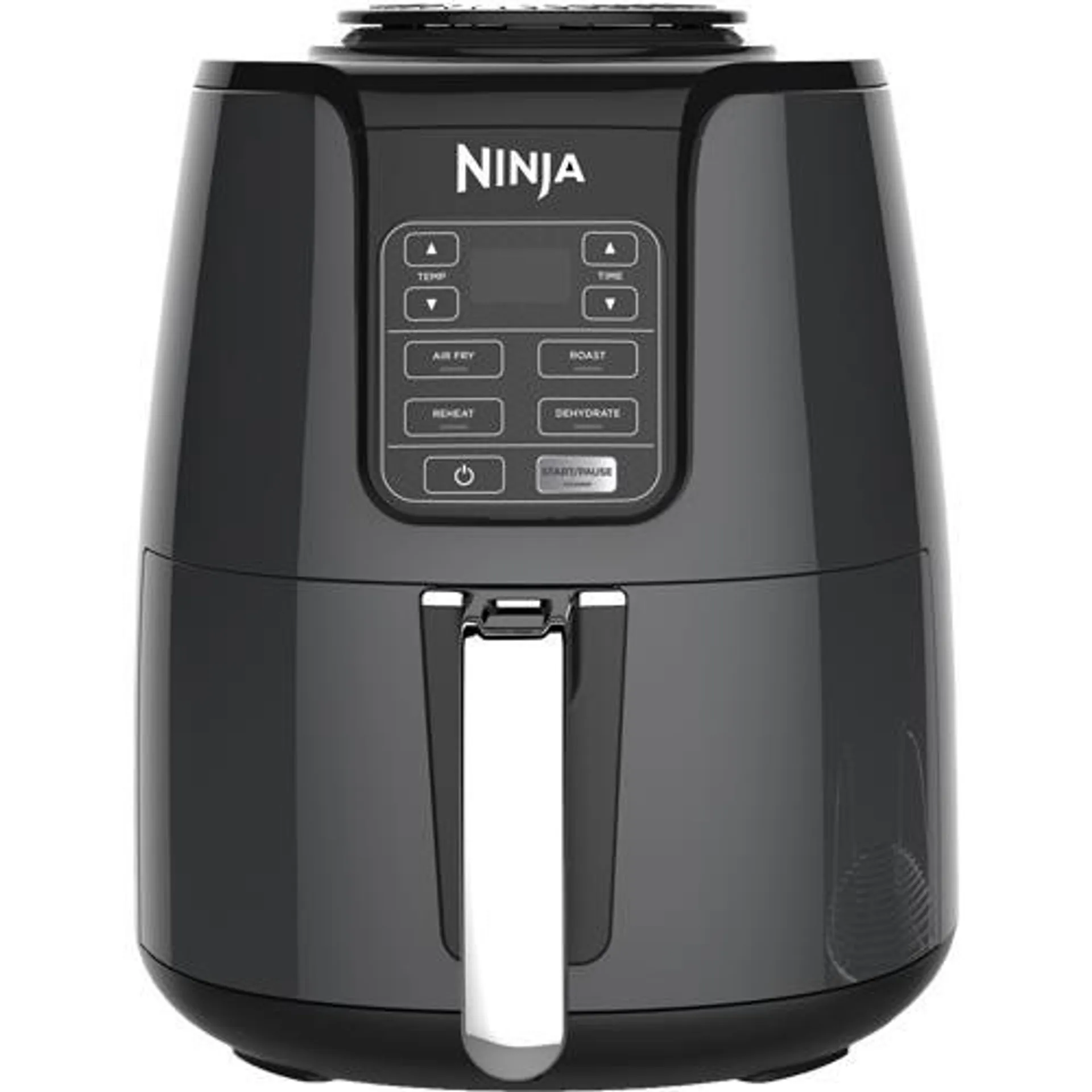 4 Quart Touchpad Control Air Fryer With Dehydrate Option - Black