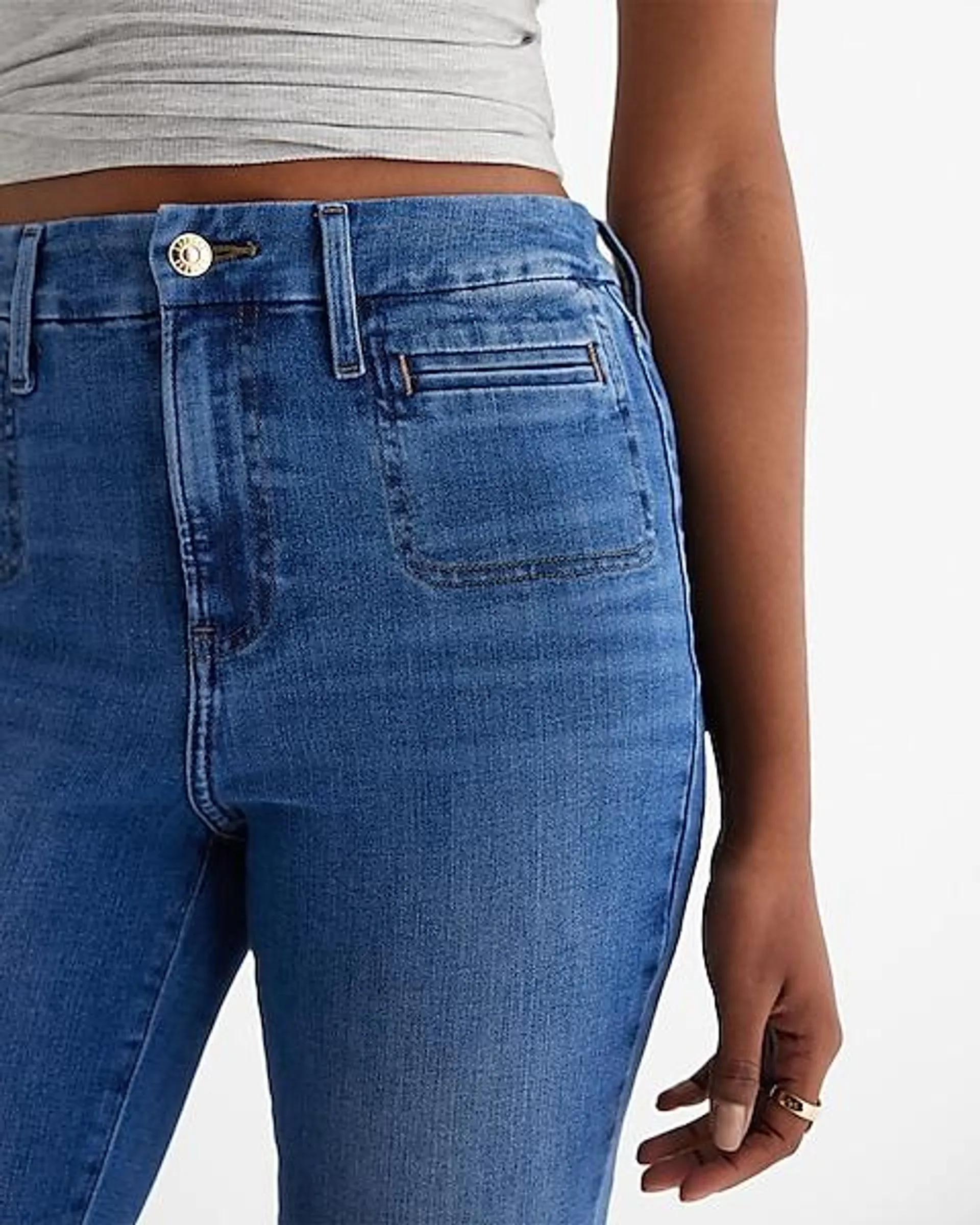 High Waisted Medium Wash FlexX '90s Slim Jeans