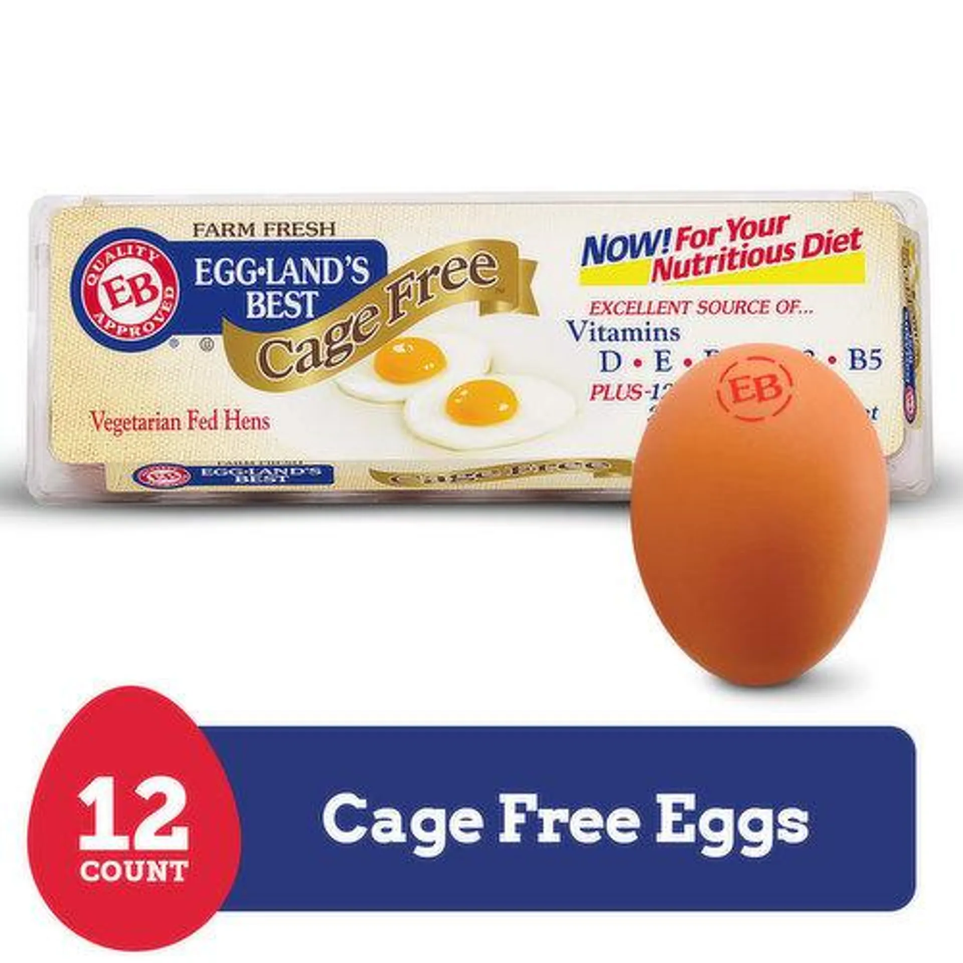 Eggland's Best Cage Free Large Brown Eggs, 12 Each