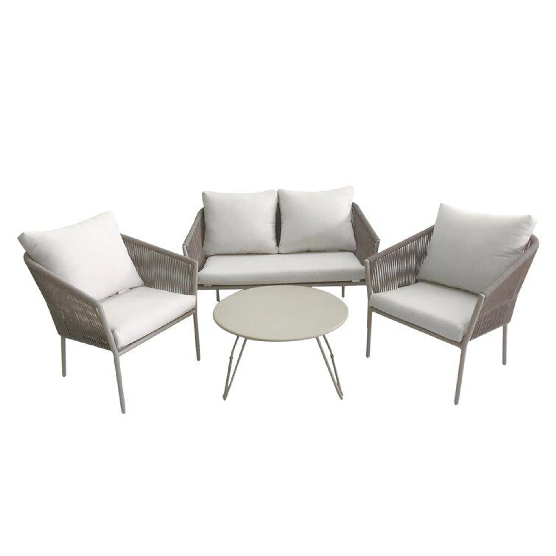 Desert Springs 4 Piece Sofa Seating Group with Cushions