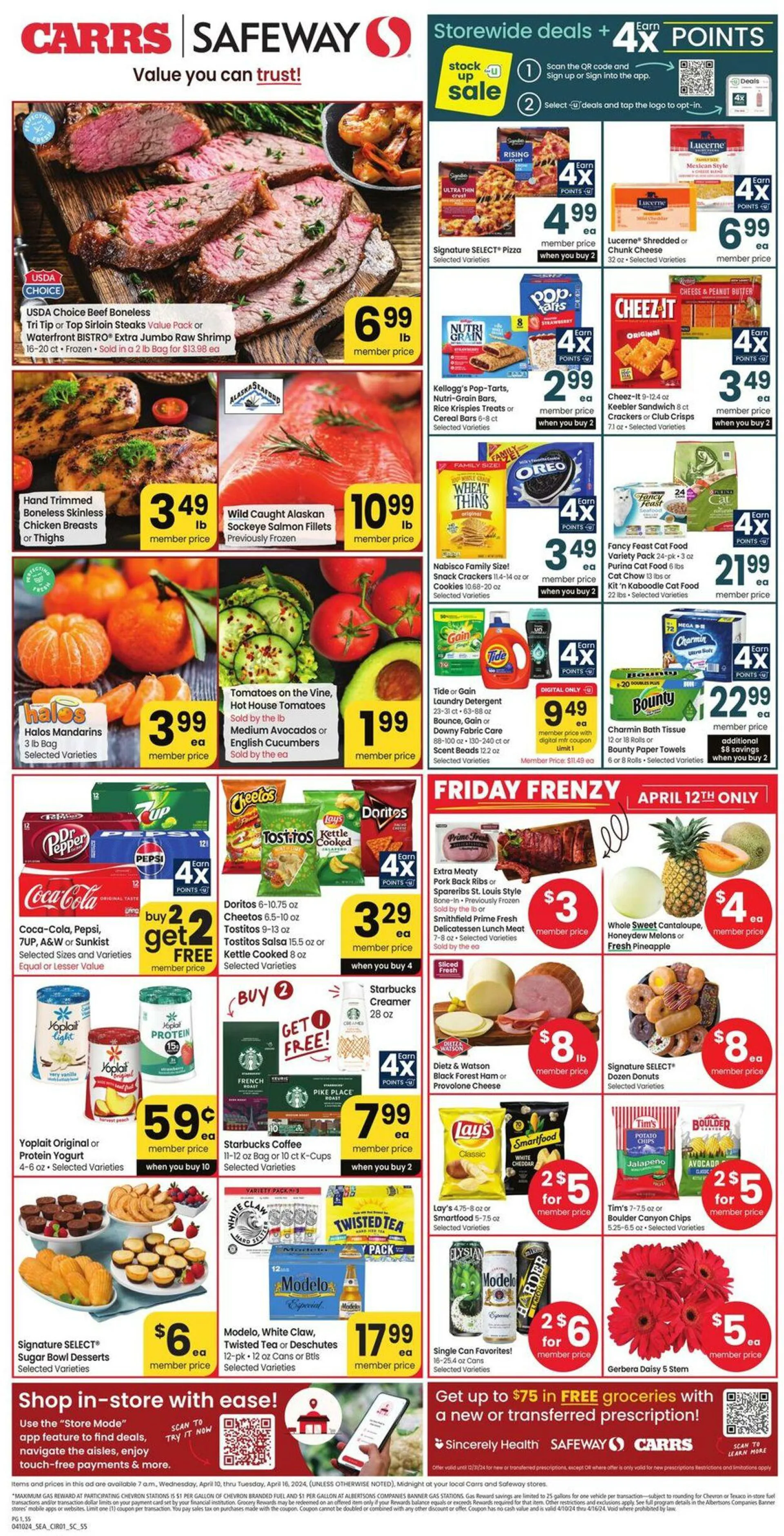 Weekly ad Carrs from April 10 to April 16 2024 - Page 1