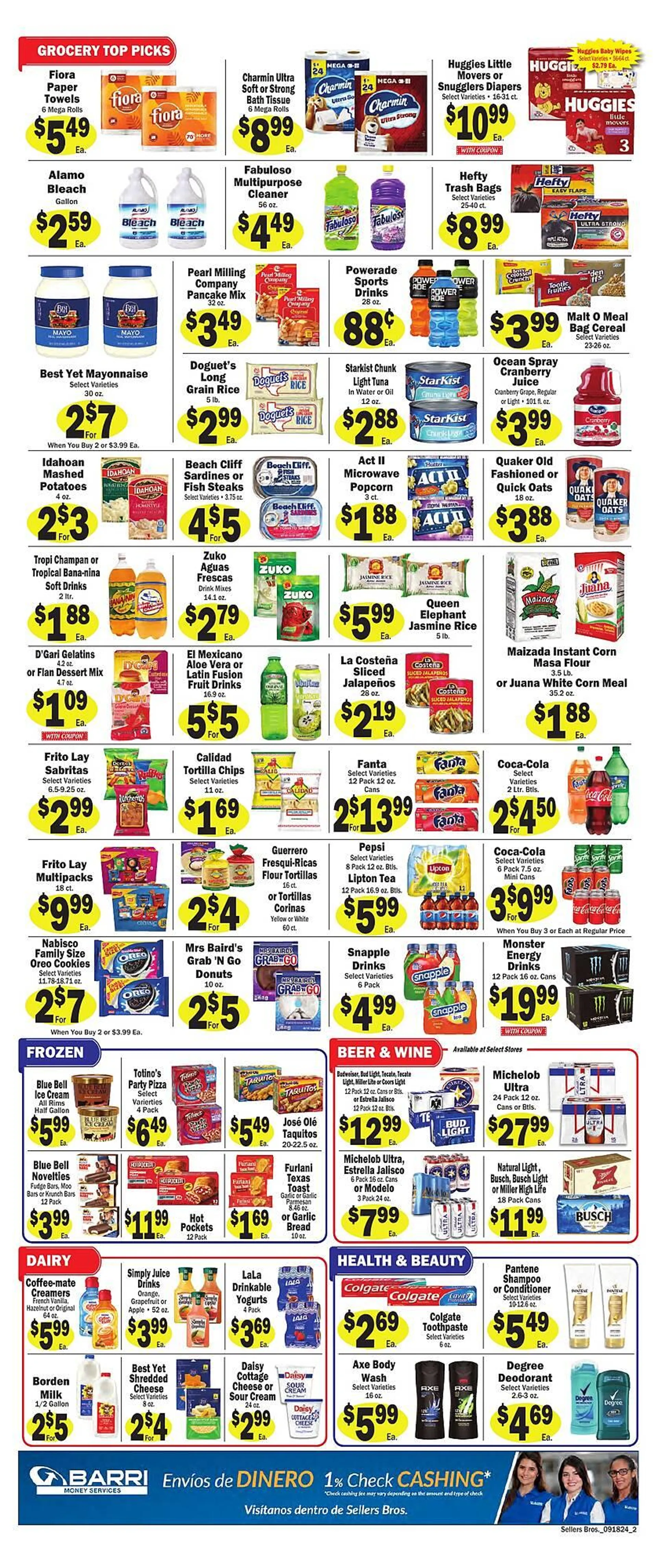 Weekly ad Sellers Bros Weekly Ad from September 18 to September 24 2024 - Page 2