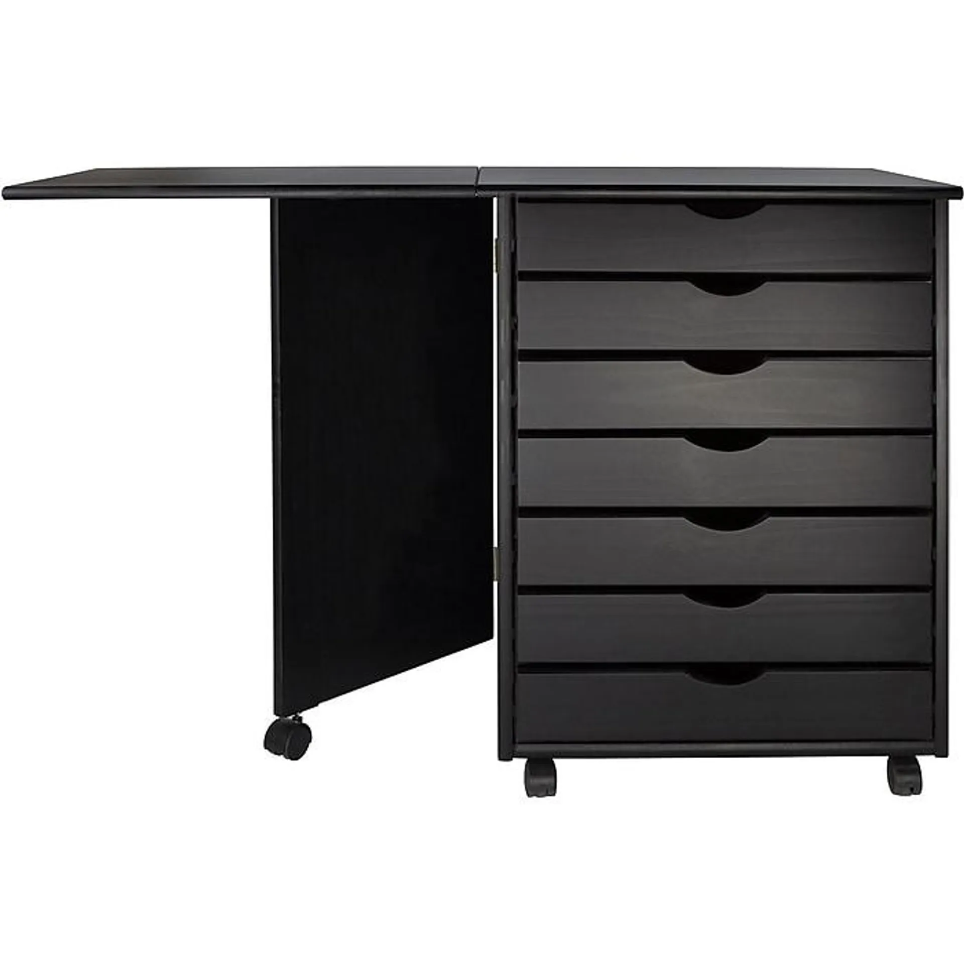 Adeptus Drop Leaf 7-Drawer Lateral File Cabinet,