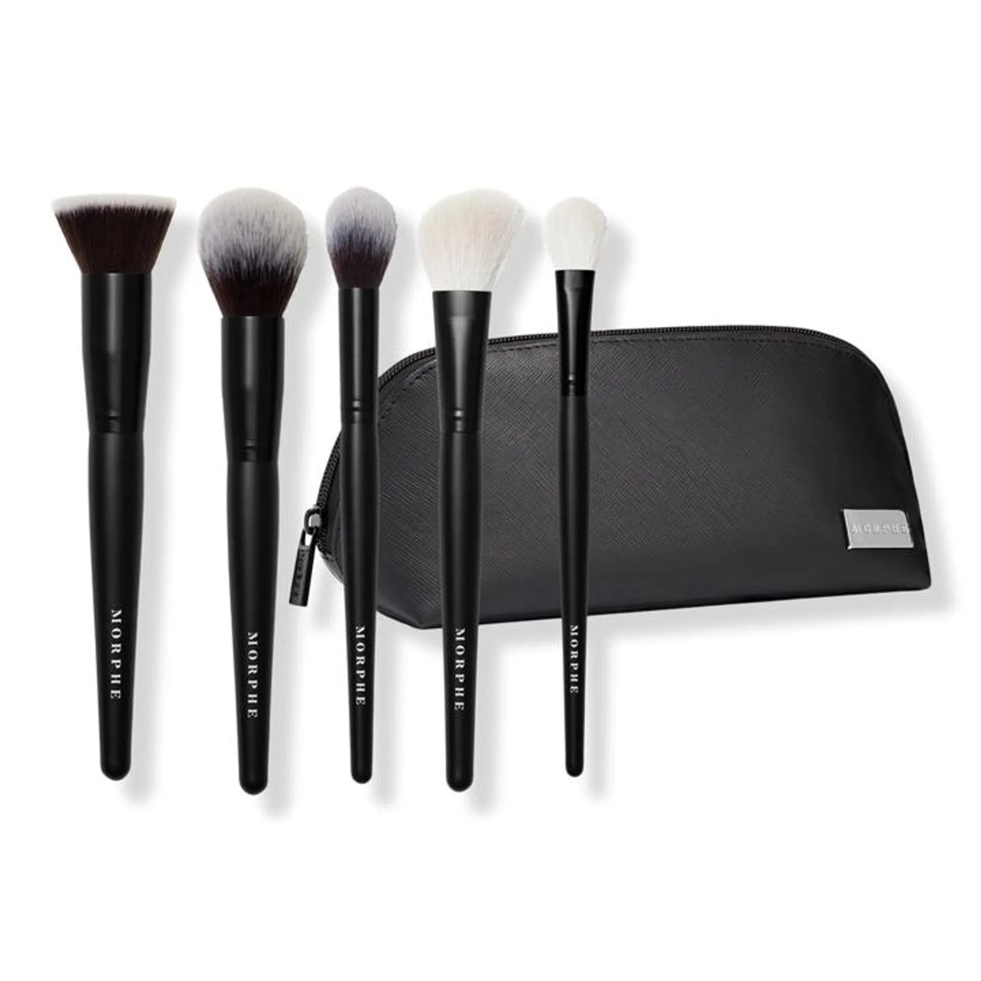 Face The Beat 5 Piece Face Brush Collection + Bag