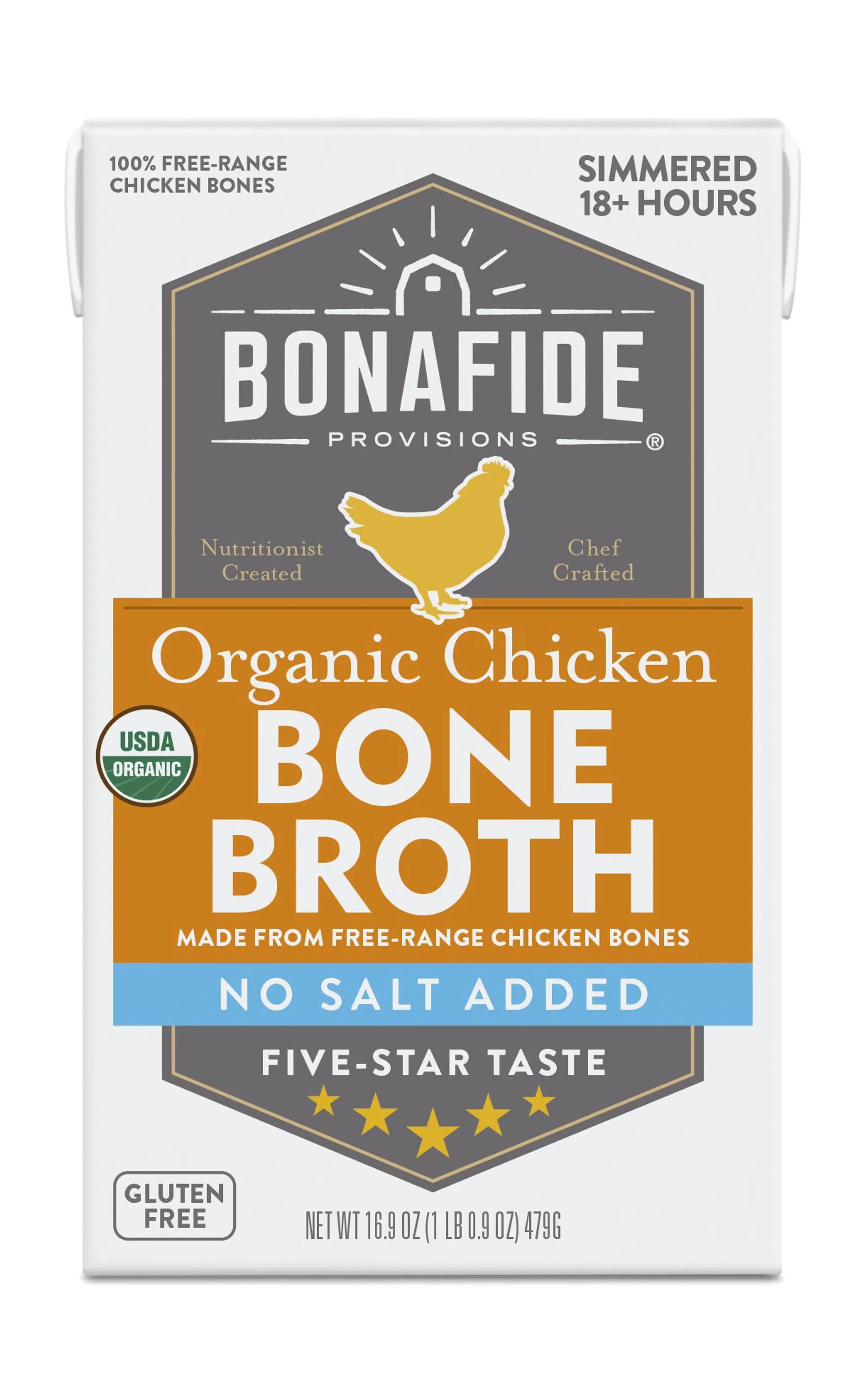 No Salt Added Chicken Bone Broth