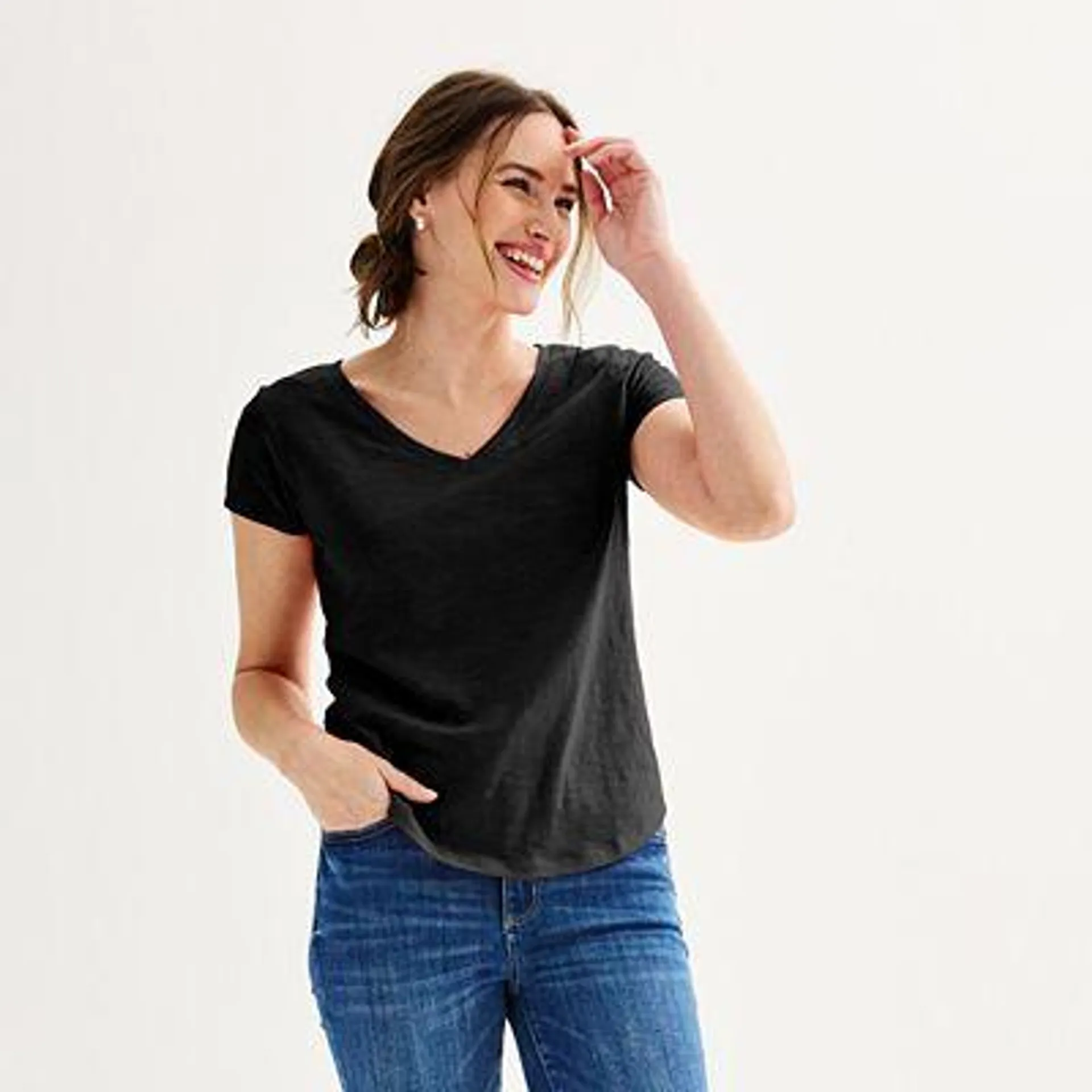 Women's Sonoma Goods For Life® Everyday Short Sleeve V-Neck Tee