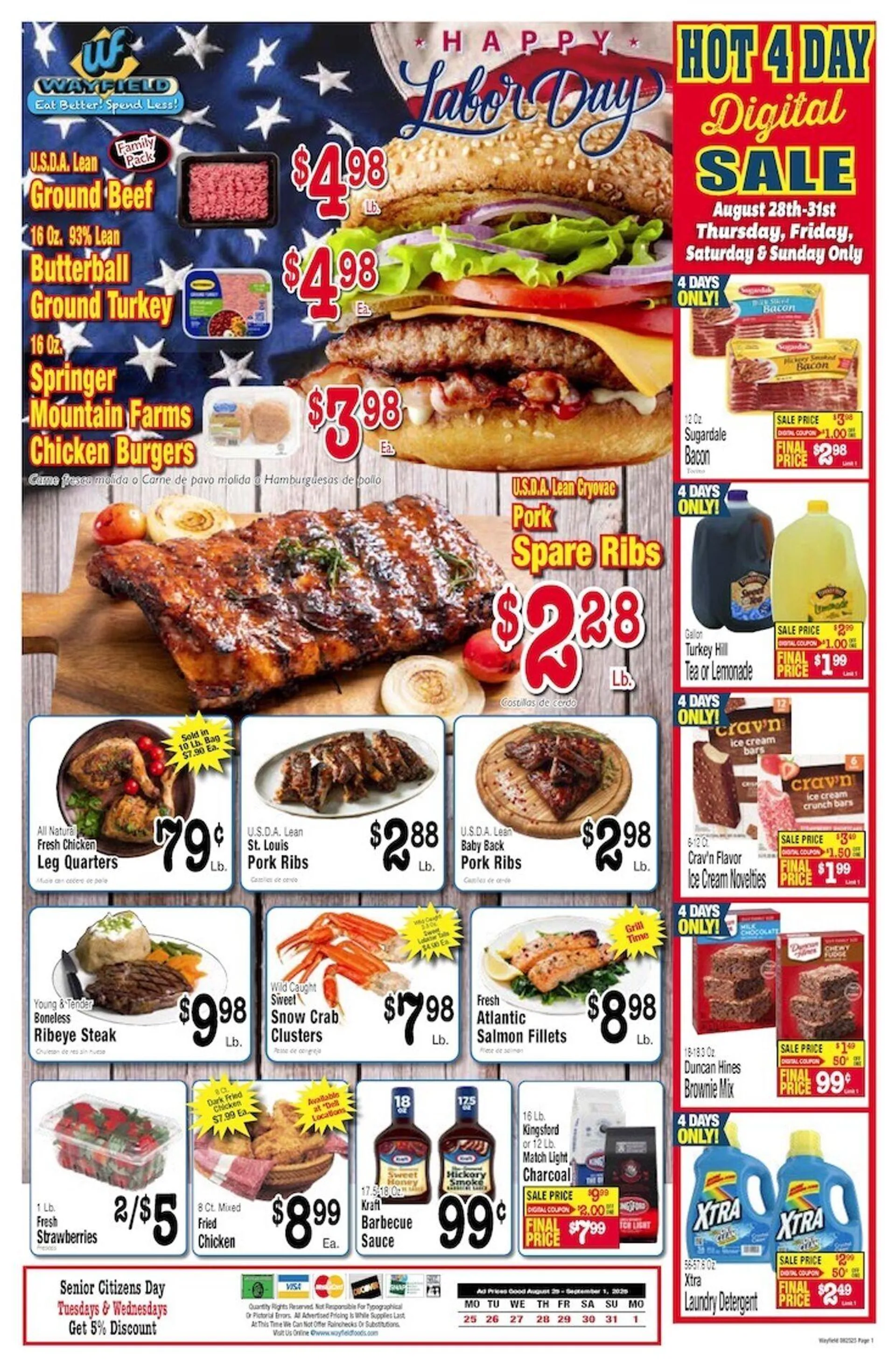 Weekly ad Wayfield from August 25 to September 1 2025 - Page 1