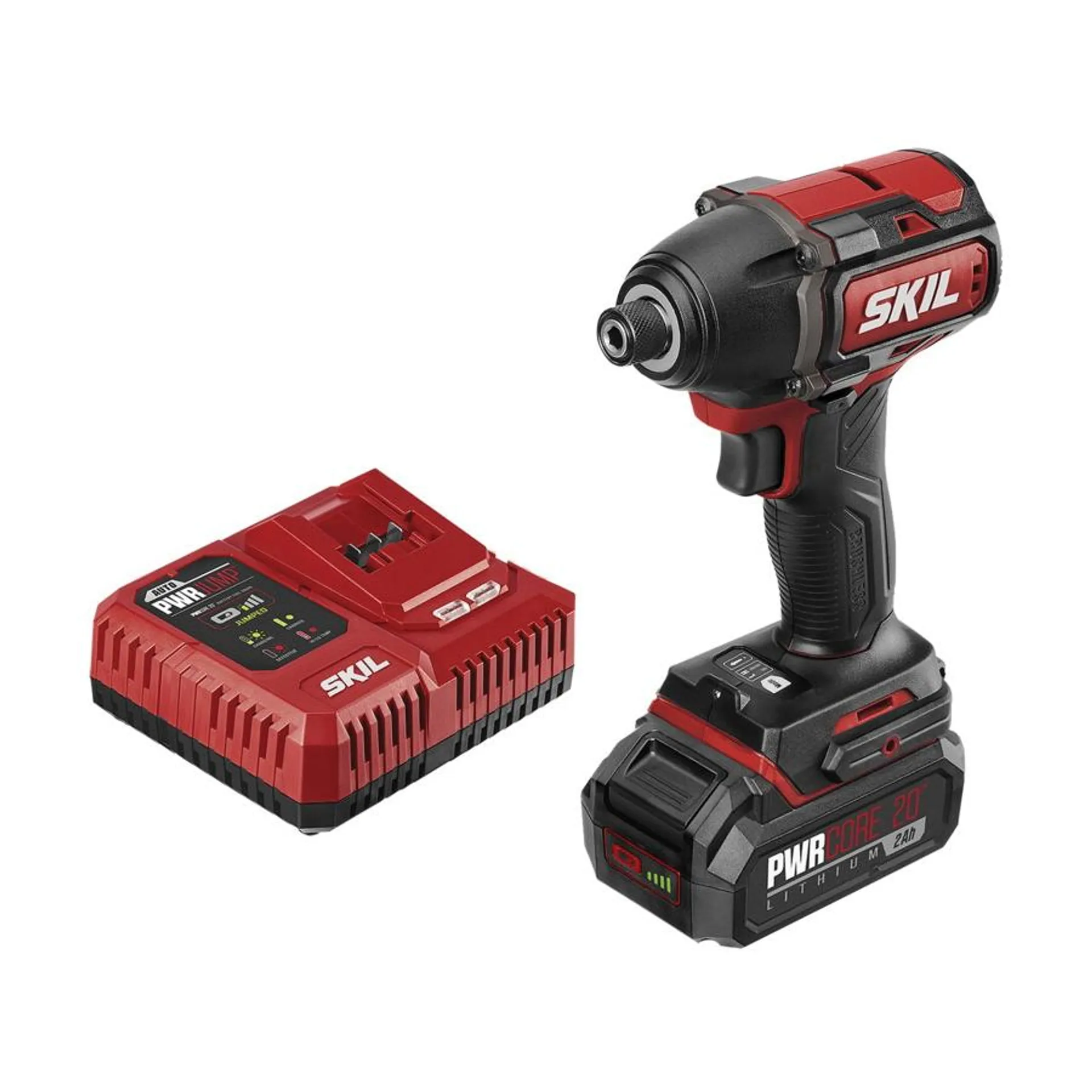 ID573902 Impact Driver Kit, Battery Included, 20 V, 2 Ah, 1/4 in Drive, Hex Drive, 0 to 3400 ipm