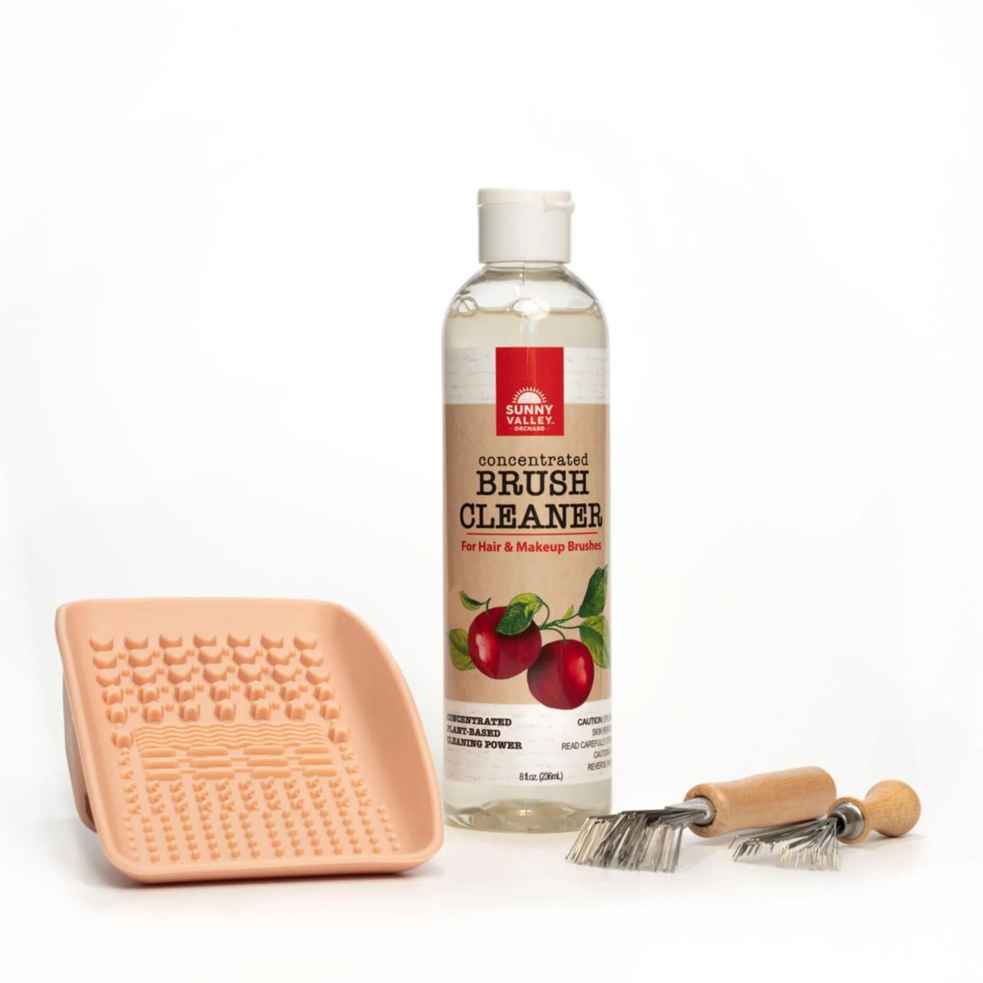 Sunny Valley Orchard 4-piece Hair and Makeup Brush Cleaning Set