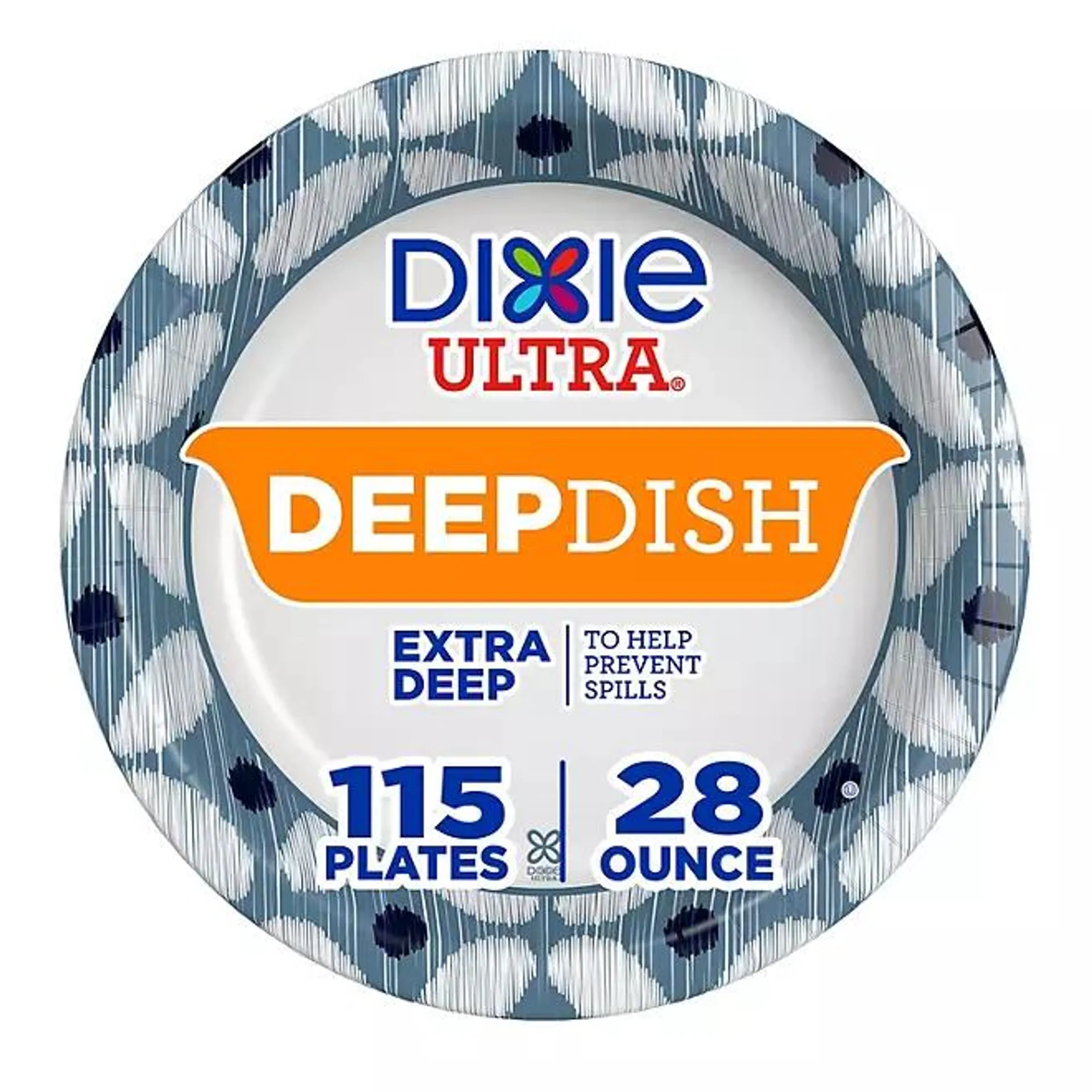 Dixie Ultra Extra Deep Dish Paper Plates, 9" 28 oz., 115 ct.