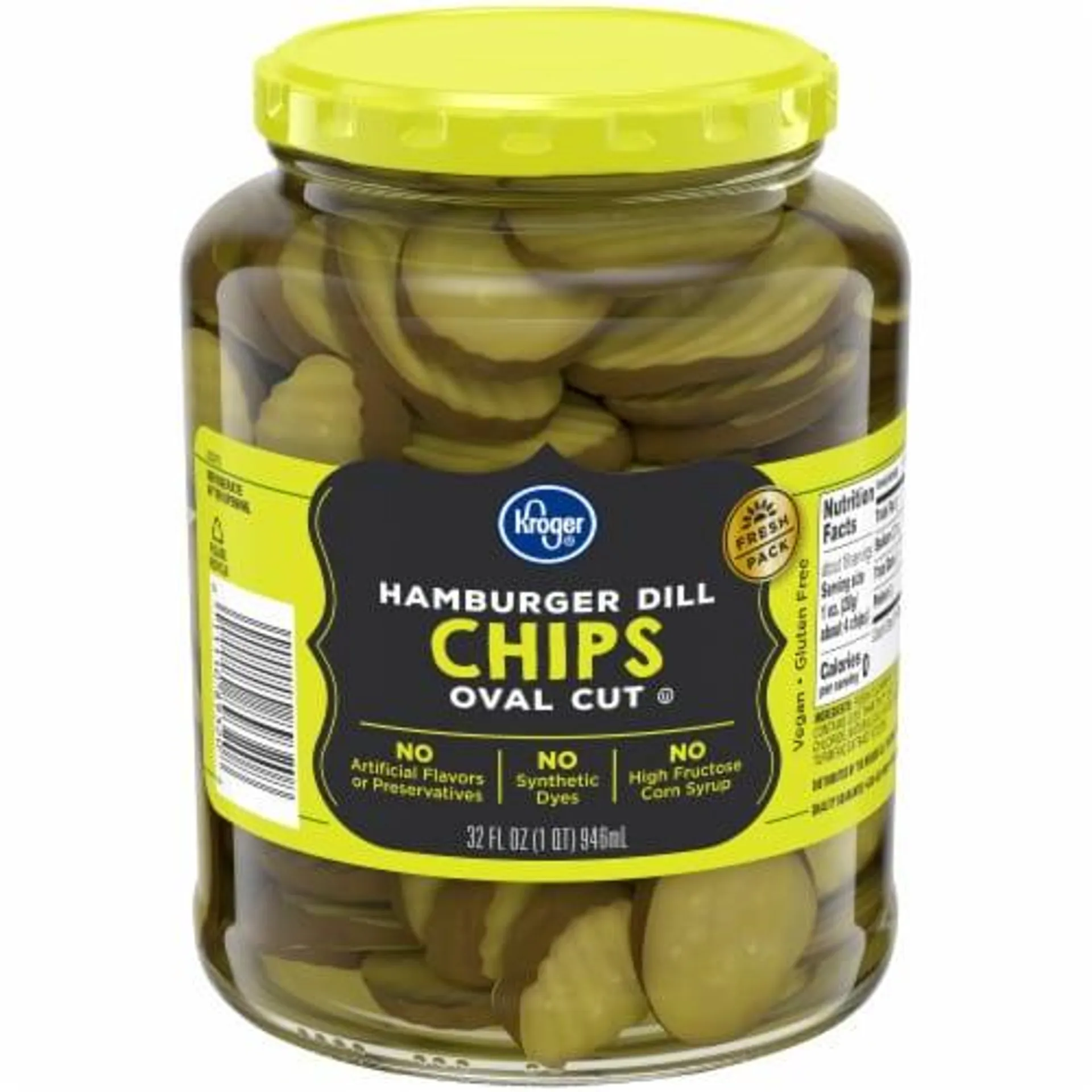 Kroger® Oval Cut Hamburger Dill Chips