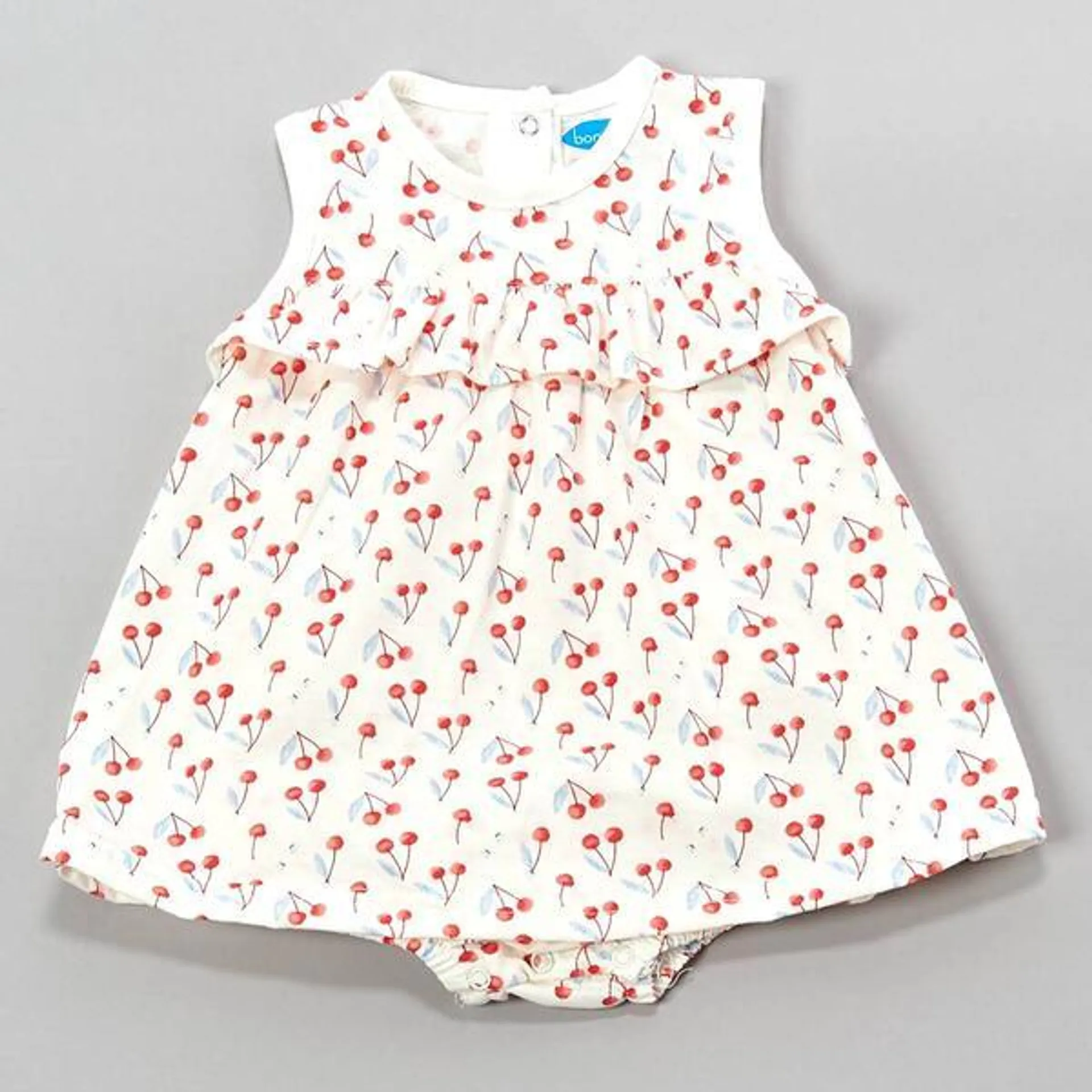 Baby Girl (NB-9M) bon bébé® Cherry Bodysuit Sundress