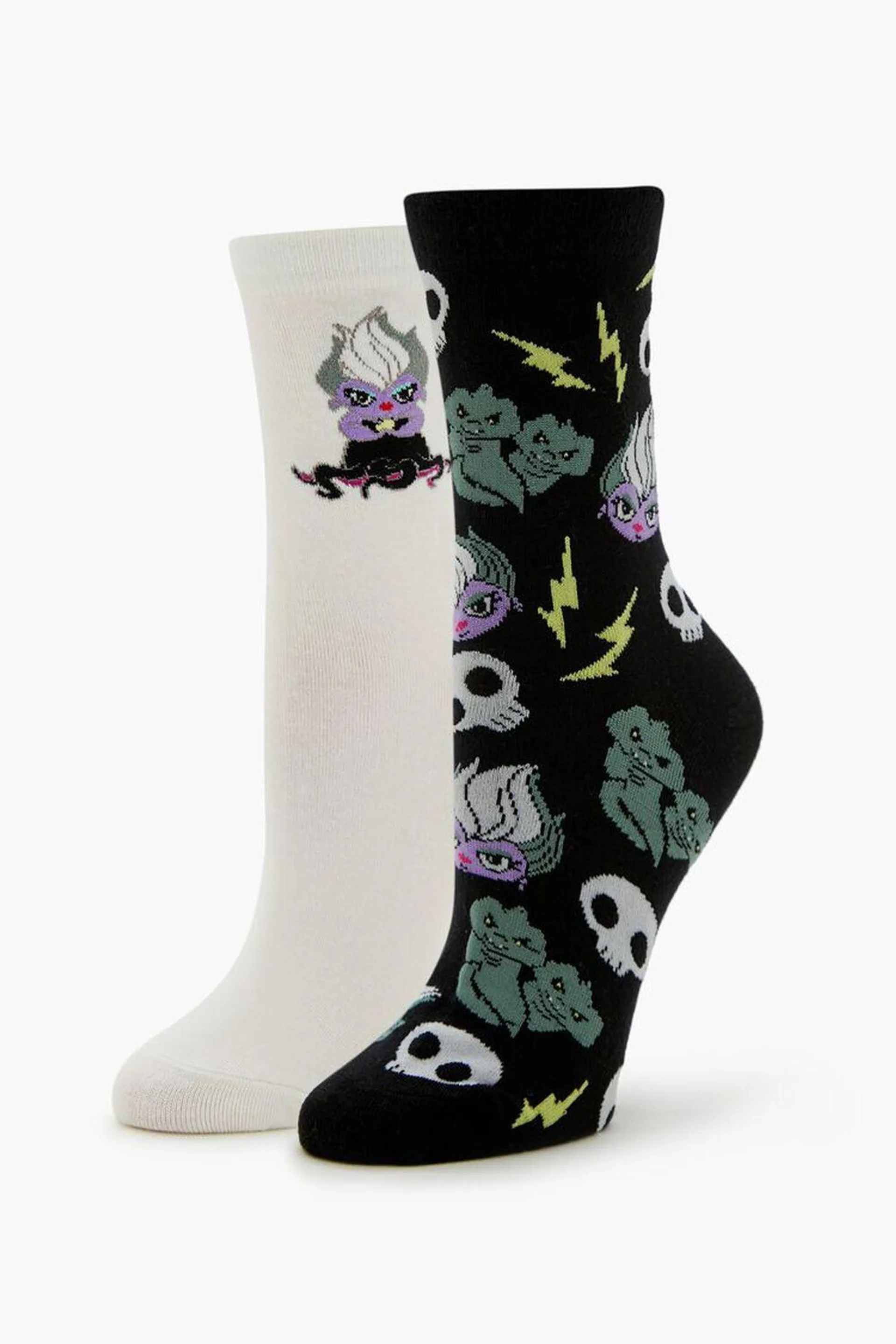 Disney Villains Ursula Crew Socks Set - 2 pack