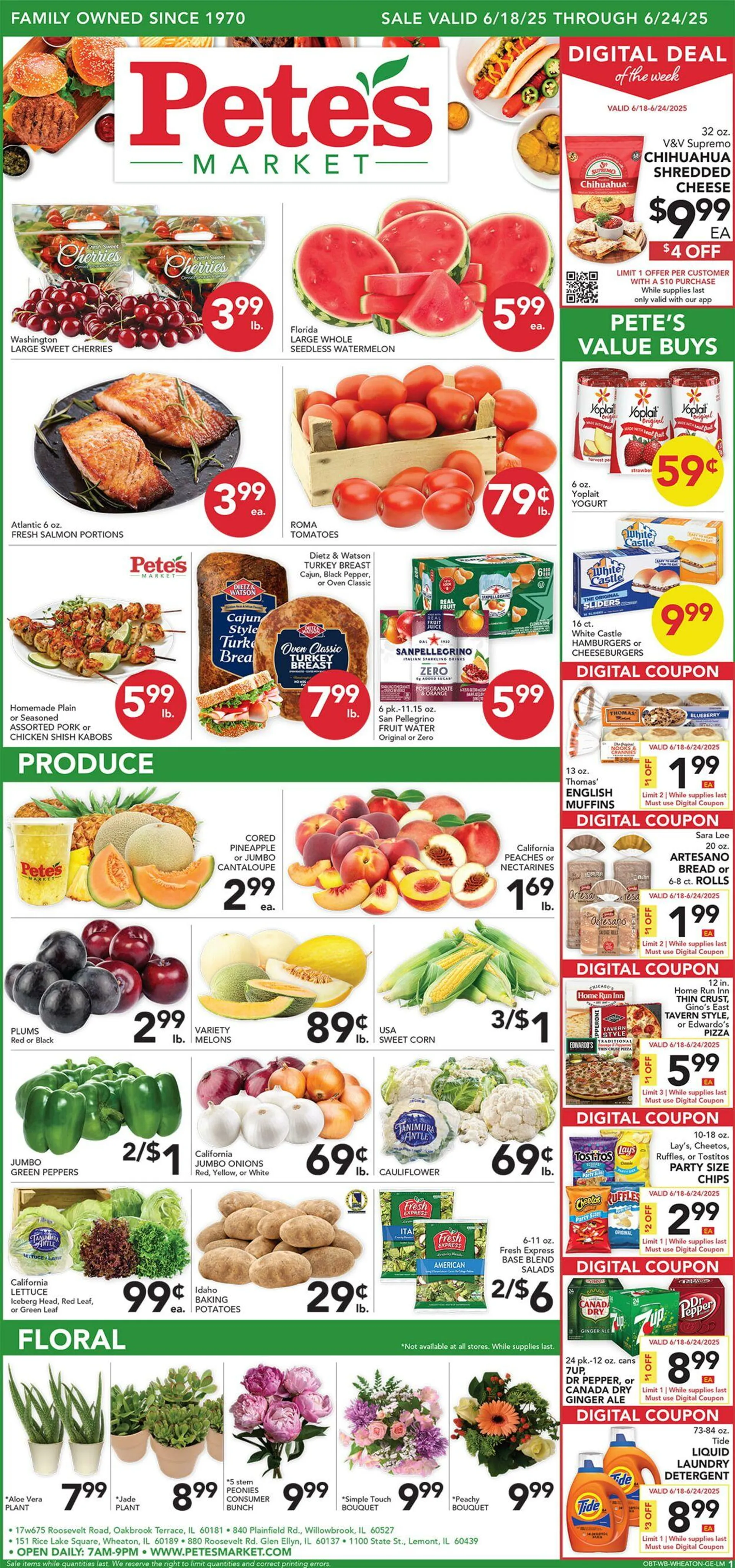 Weekly ad Pete's Fresh Market Current weekly ad from June 11 to June 17 2025 - Page 1